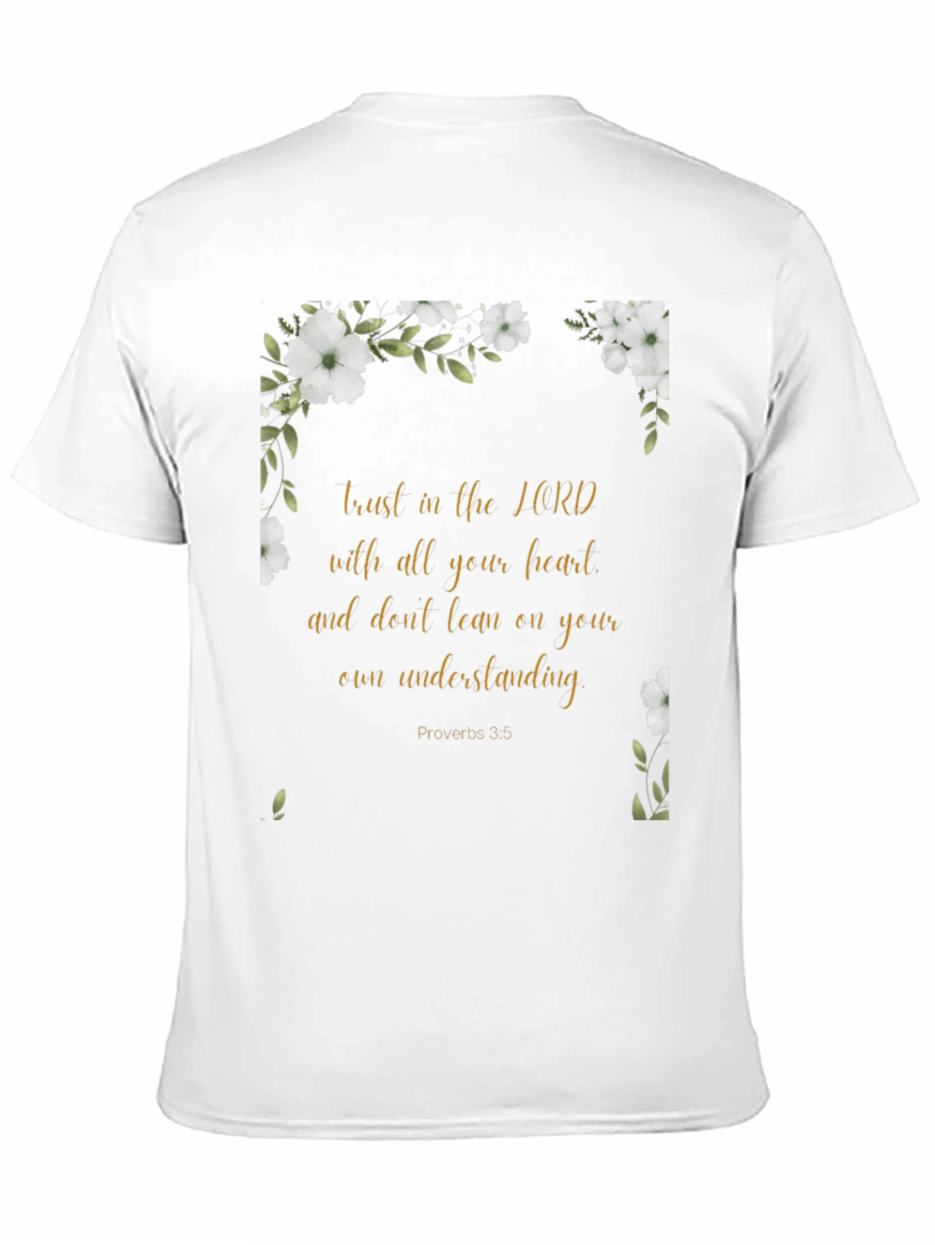 Black Faith-Inspired Floral T-Shirt view 11