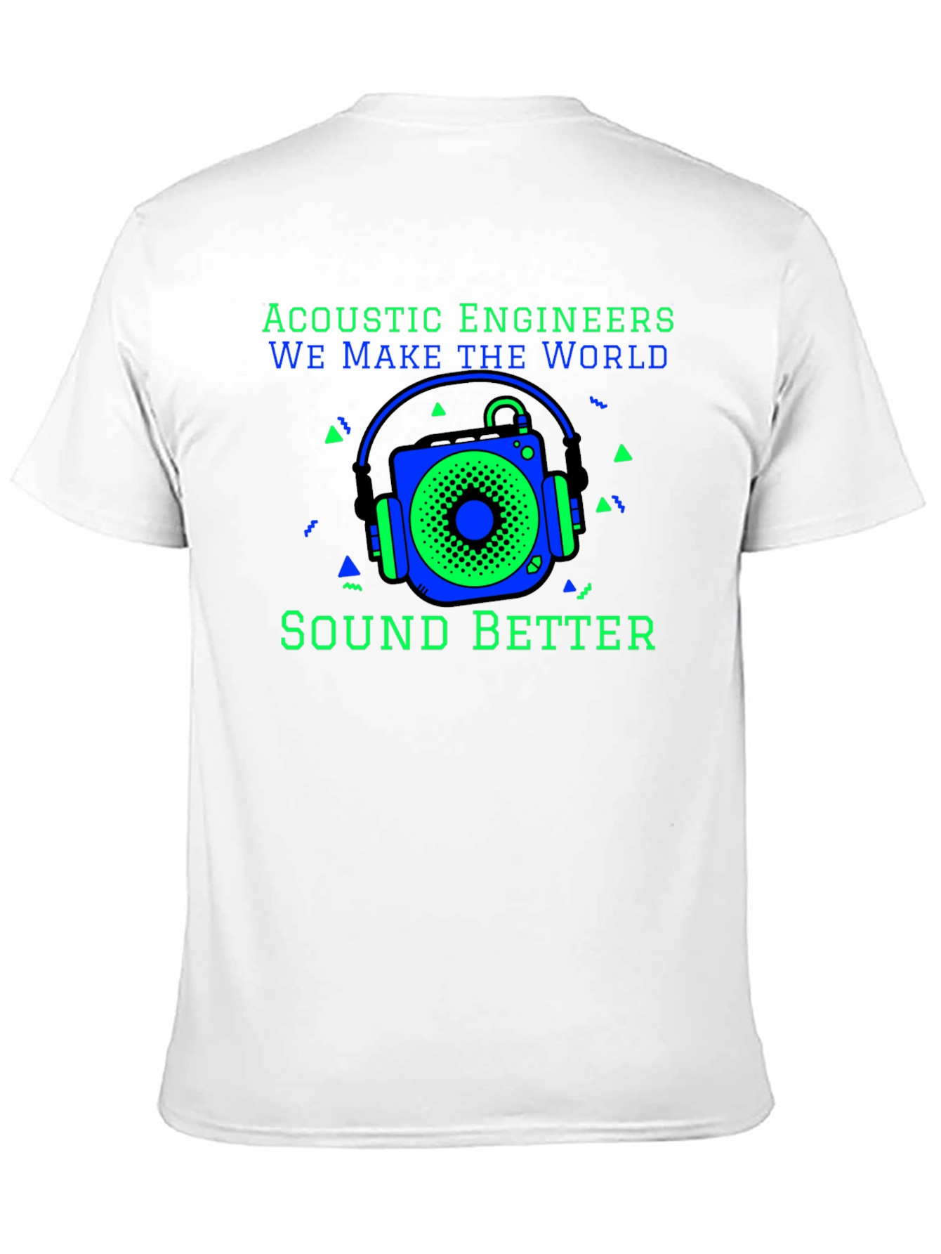 Black Acoustic Engineers Sound Better T-Shirt view 11