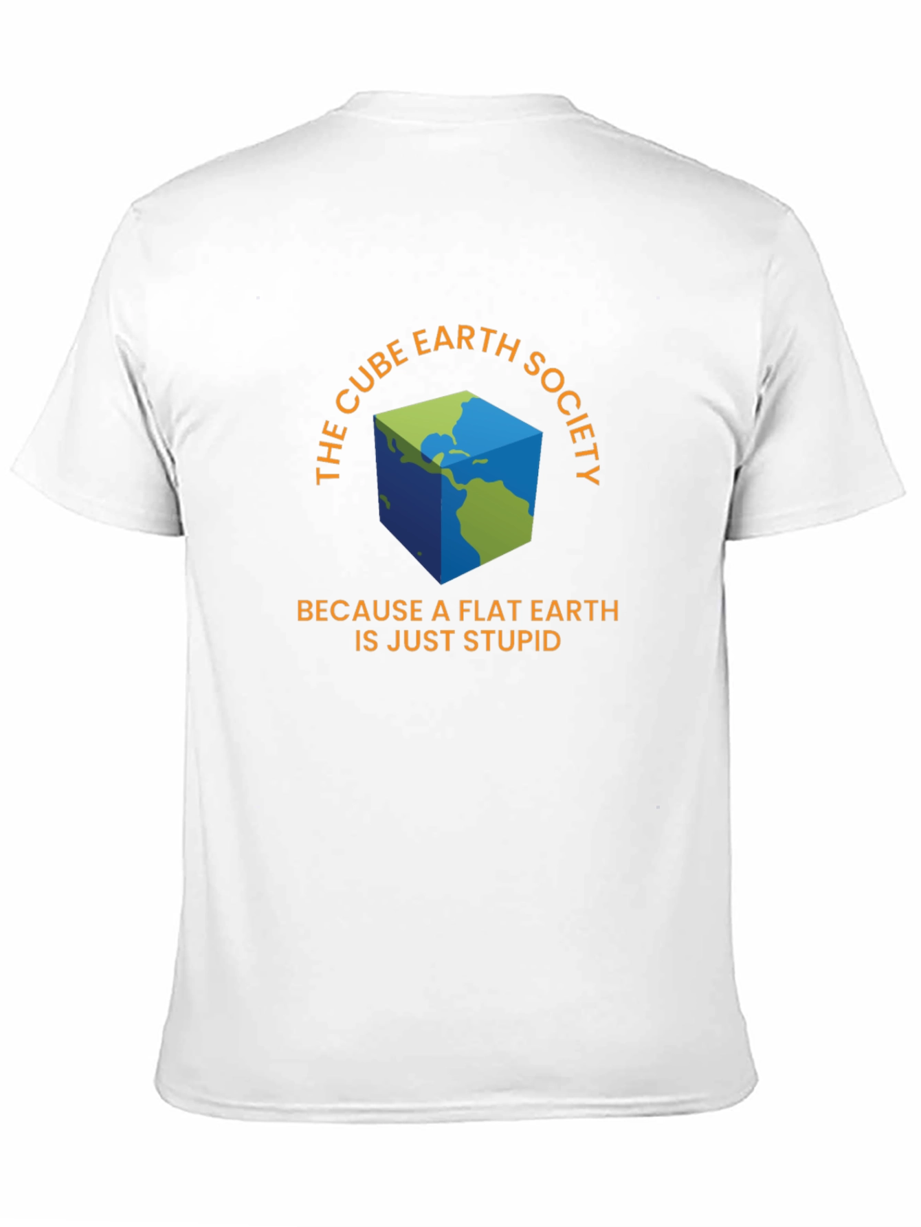 Black Cube Earth Society T-Shirt - Funny Conspiracy Tee view 11