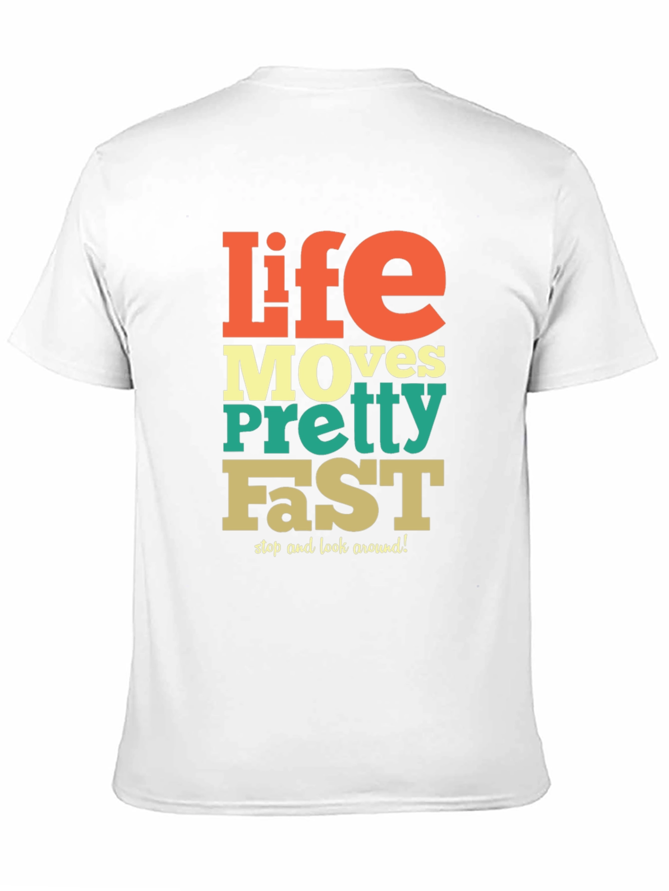 Black Life Moves Pretty Fast Graphic Tee - Relaxed Fit view 11
