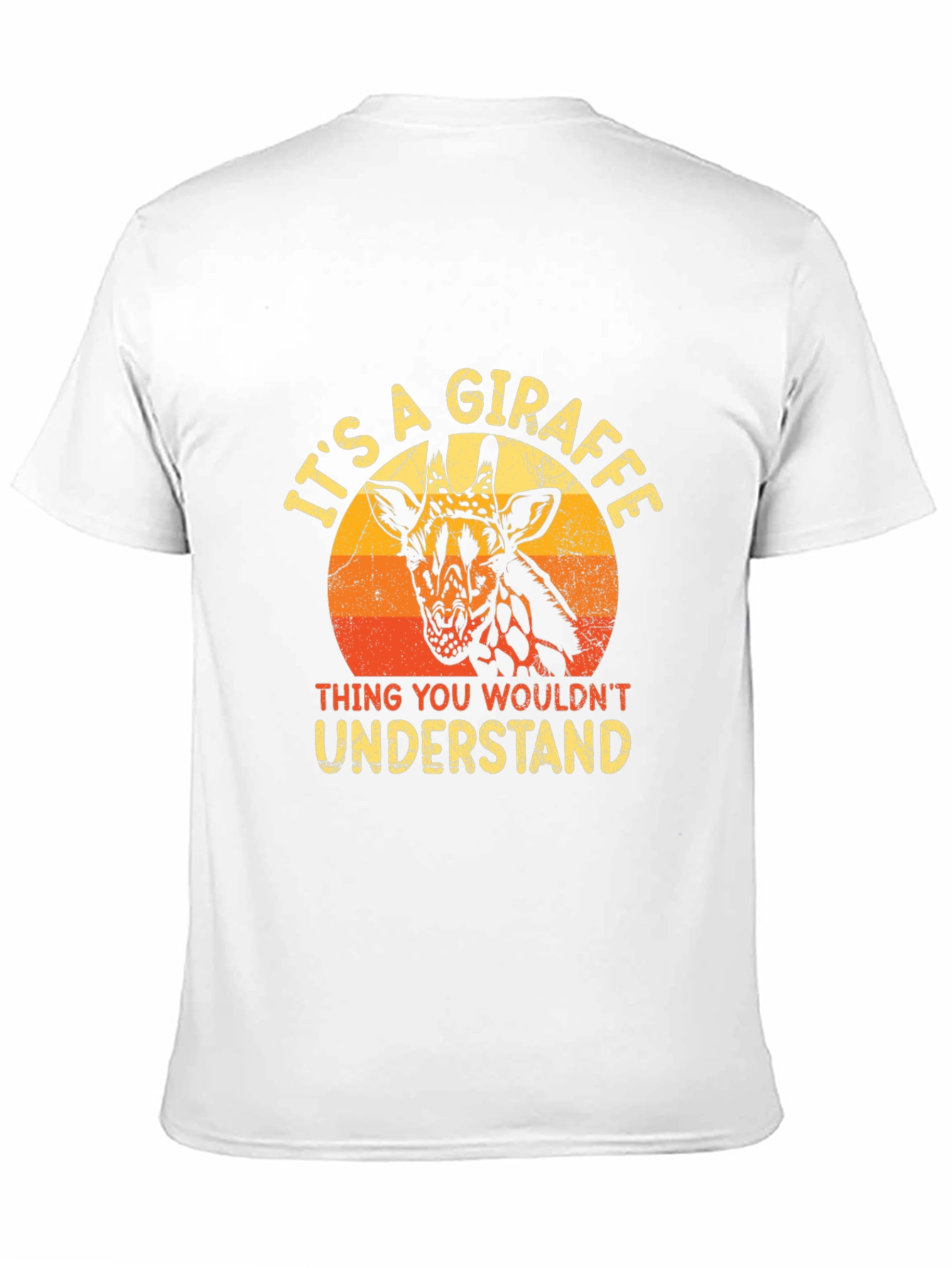 Black It's A Giraffe Thing Men's Graphic T-Shirt view 11