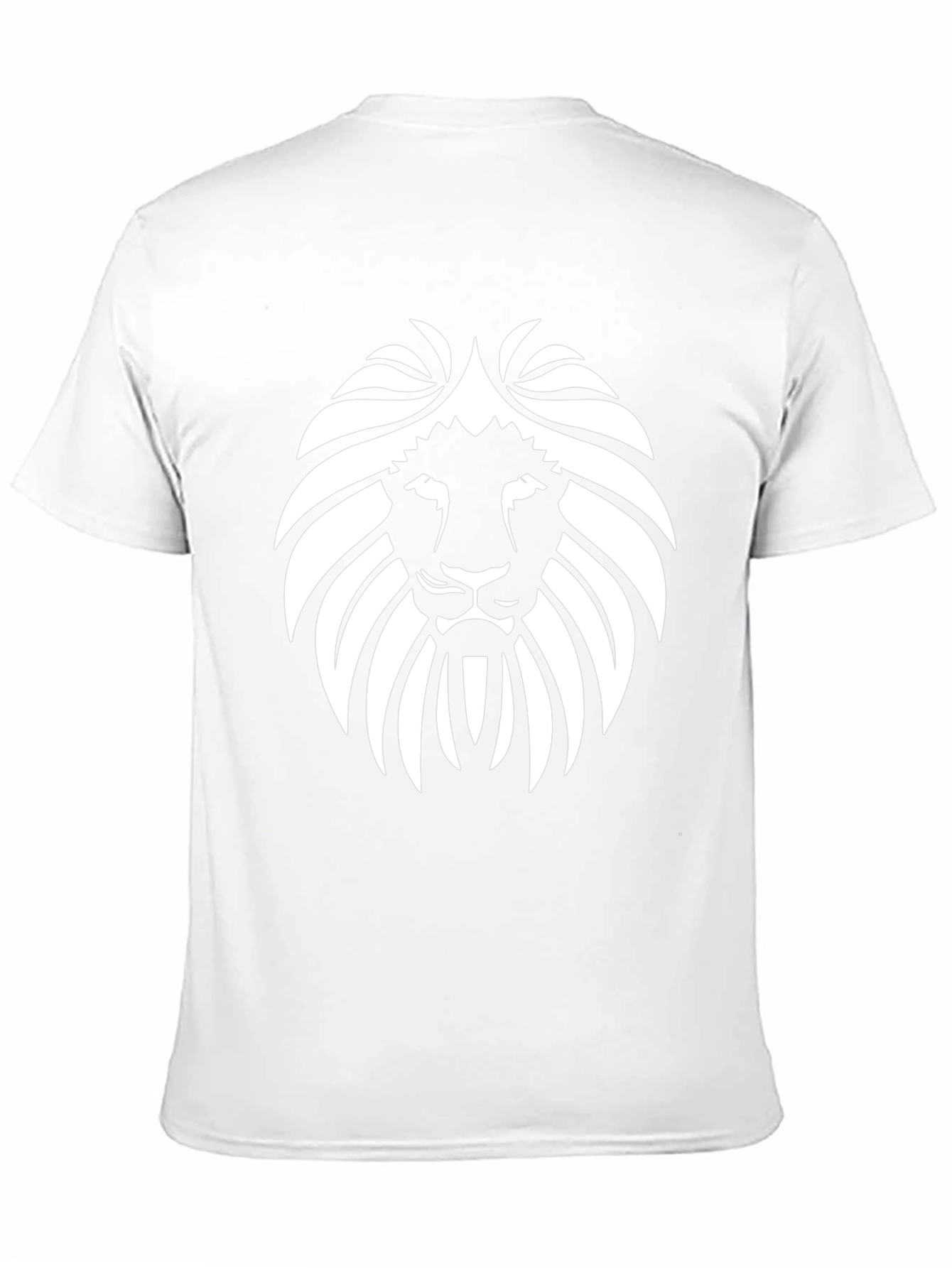 Black Lion Head Graphic Black T-Shirt view 11