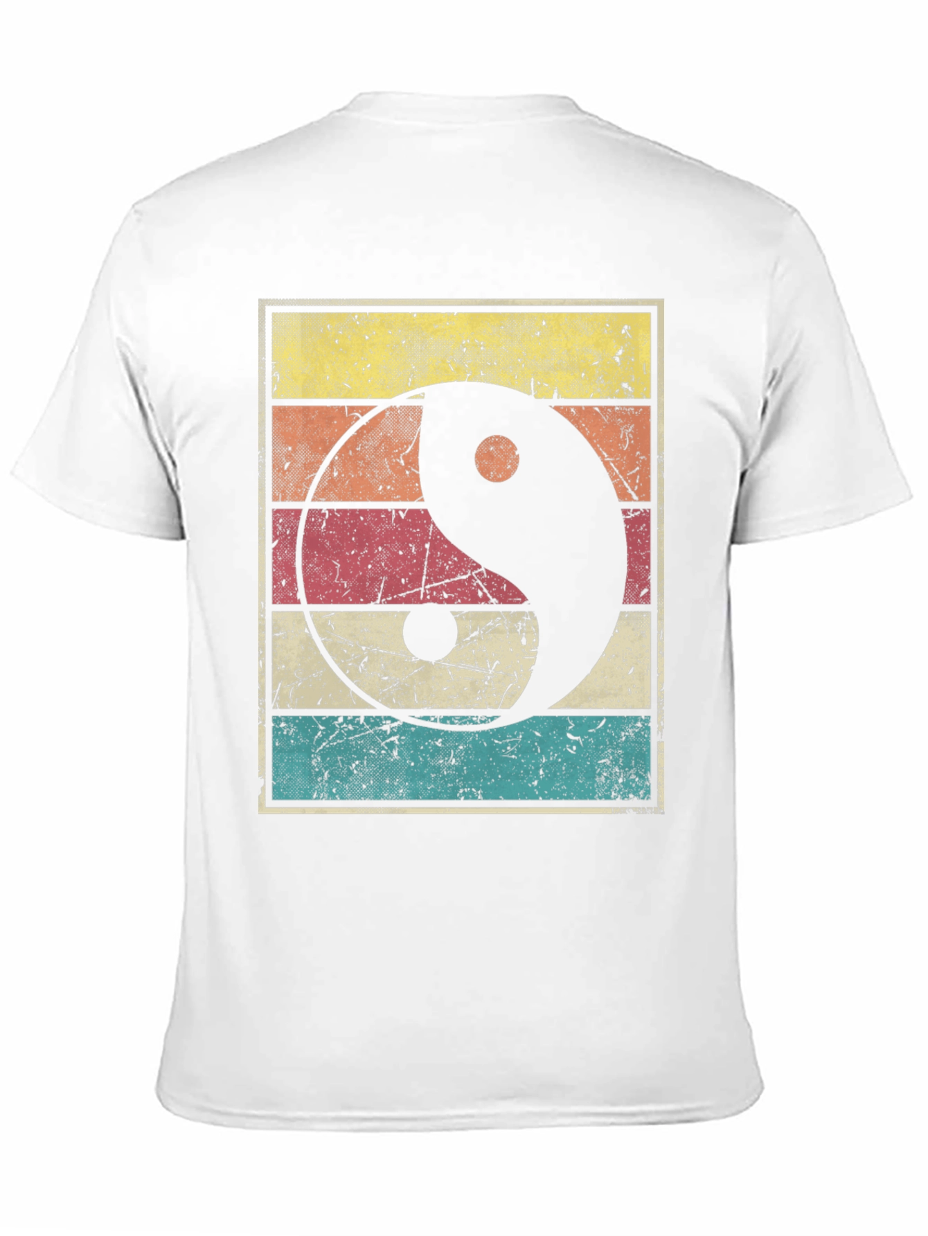 Black Yin Yang Graphic Tee Retro Style view 11