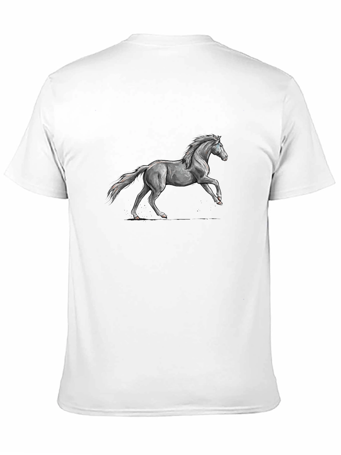 Black Black Horse Graphic Tee - Stylish Men's T-Shirt view 11
