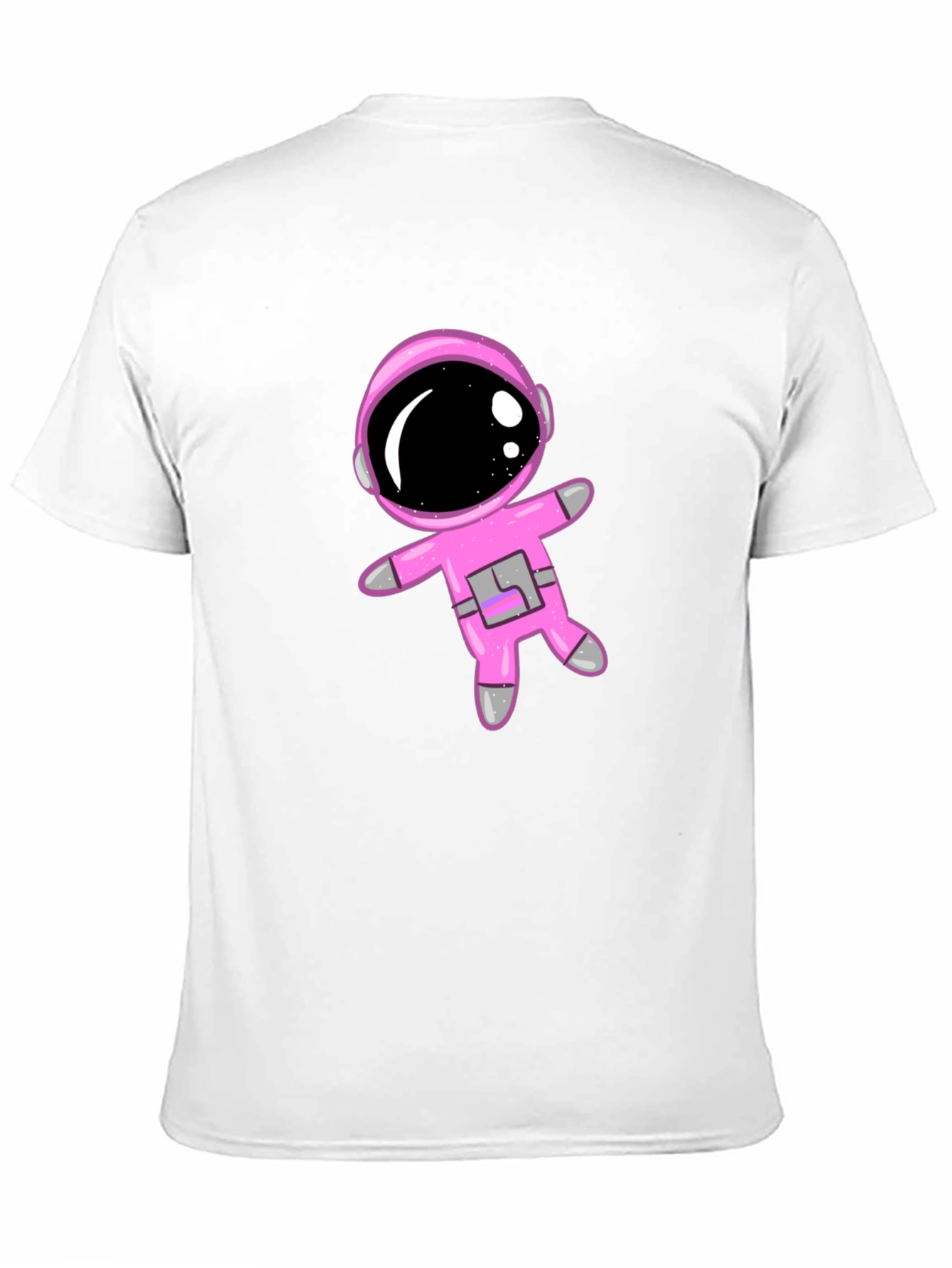 Black Astronaut Graphic T-Shirt, Black Cotton Blend, Unisex view 11