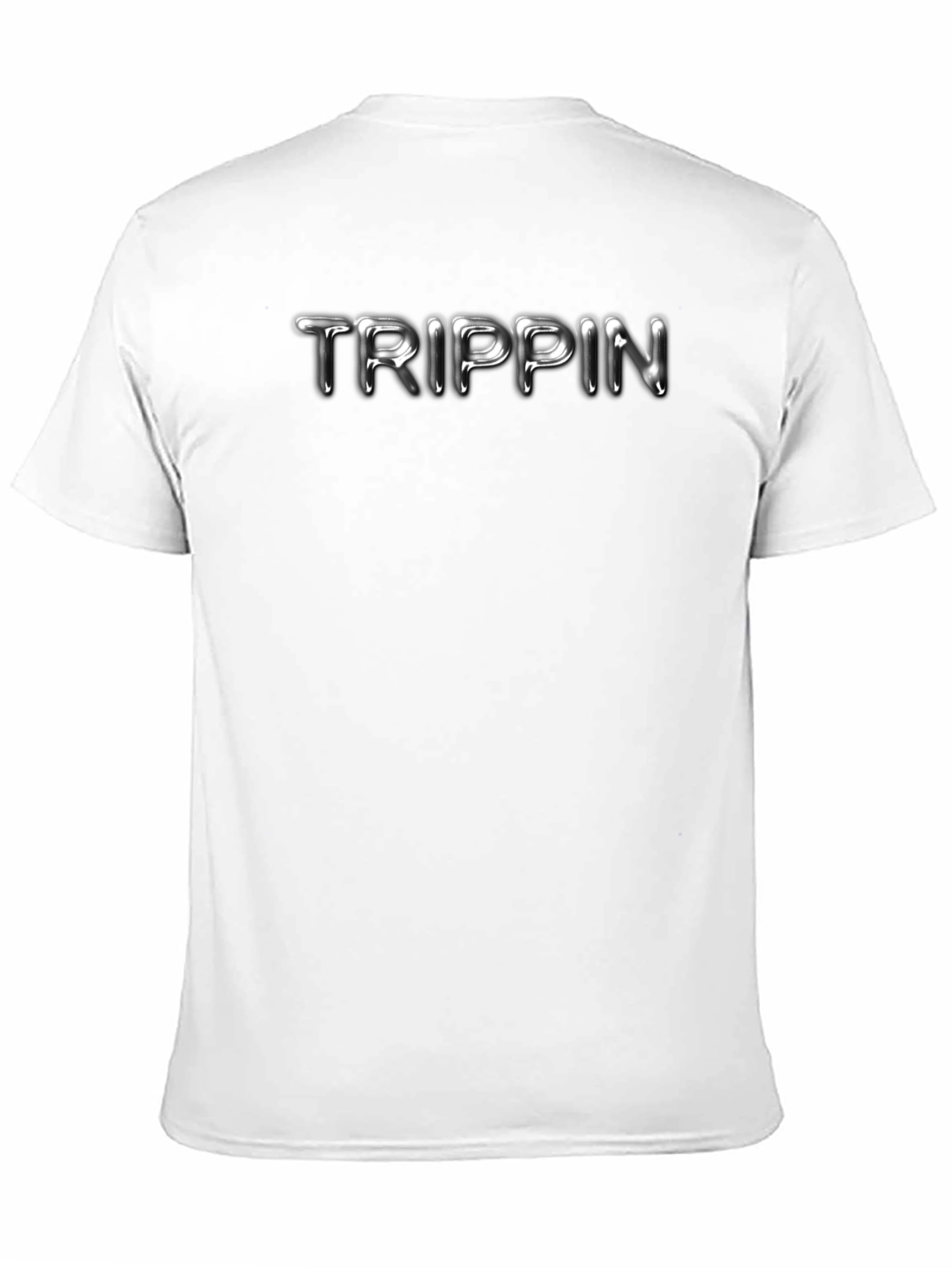 Black Trippin' Graphic Tee - Mens Black Crew Neck T-Shirt view 11