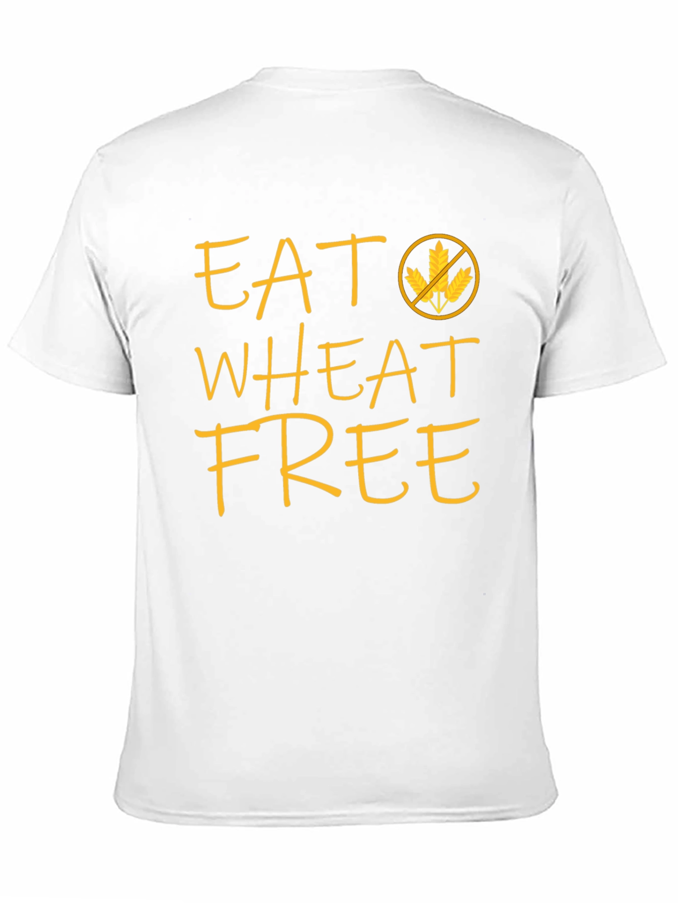 Black Eat Wheat Free Black T-Shirt - Gluten Sensitive Apparel view 11