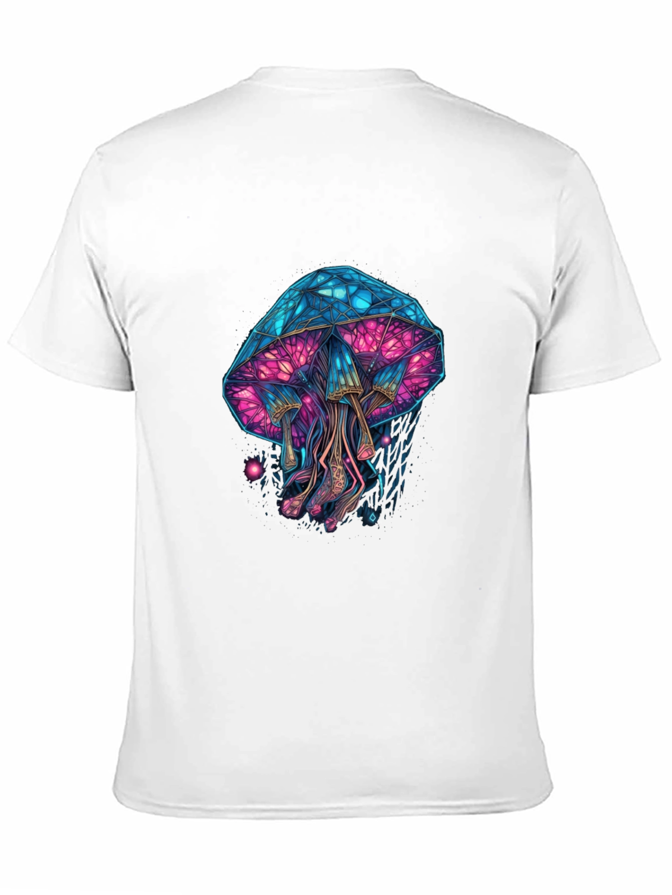 Black Psychedelic Mushroom Graphic Tee view 11