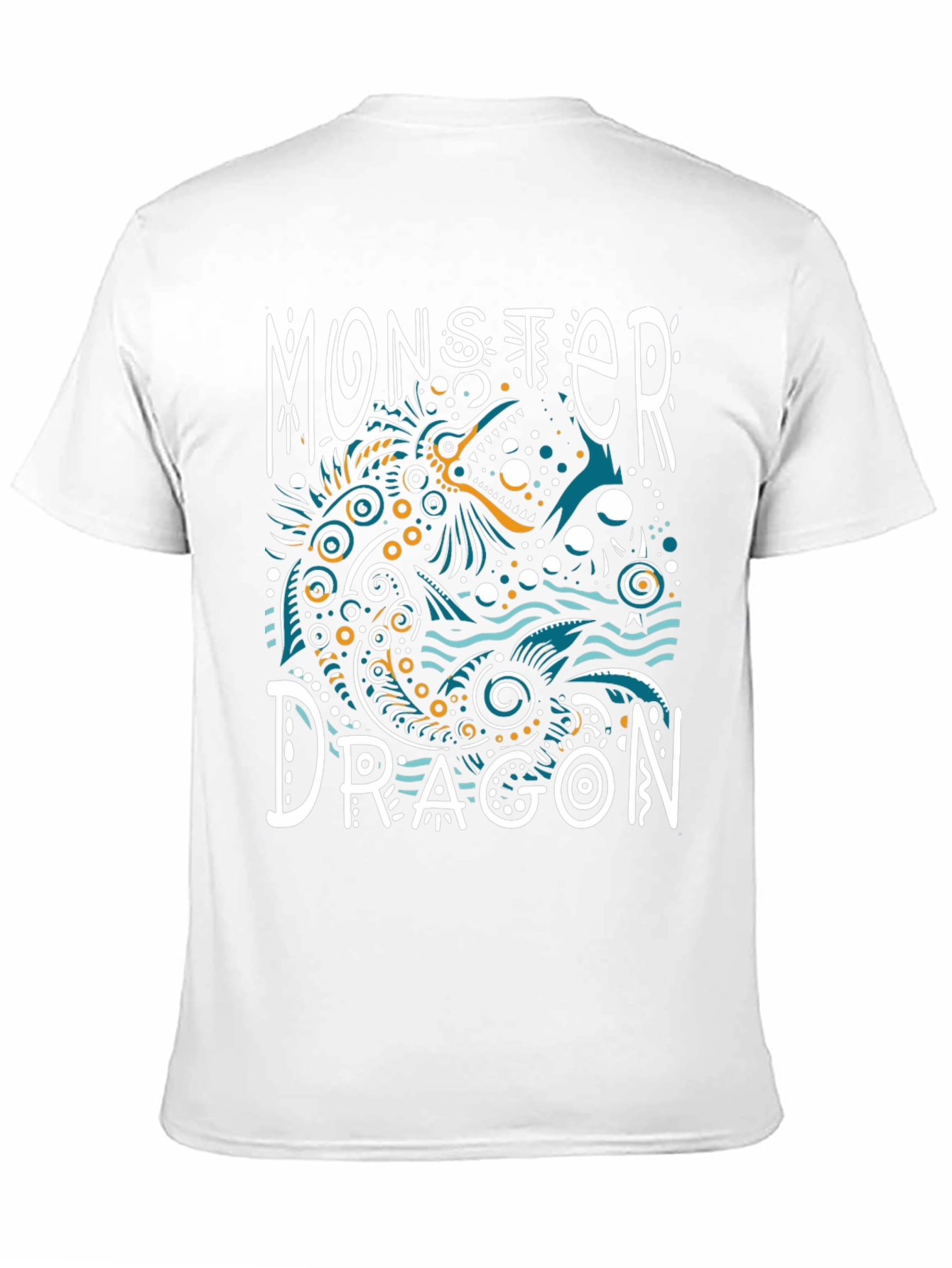 Black Monster Dragon Graphic Tee - Unique Art T-Shirt view 11