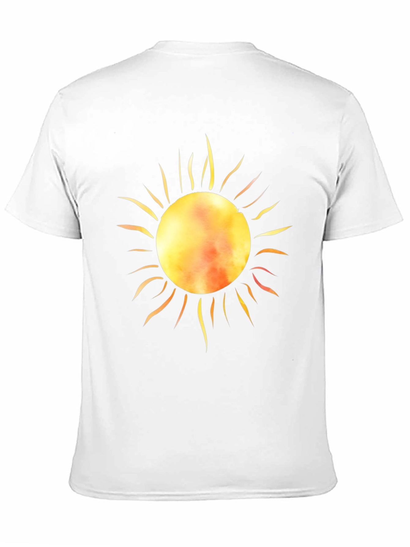 Black Radiant Sun Graphic Tee - Black Cotton T-Shirt view 11
