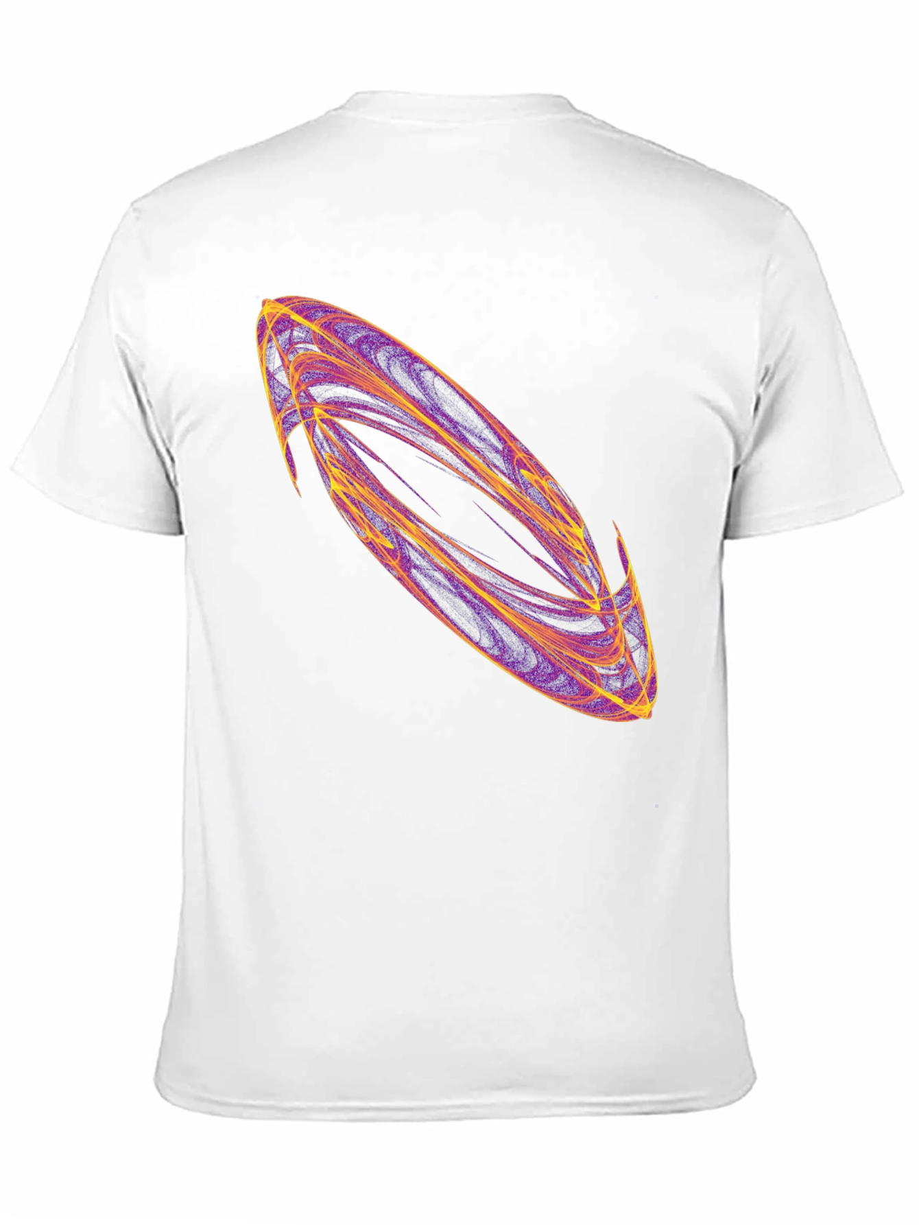 Black Abstract Swirl Graphic Black T-Shirt view 11