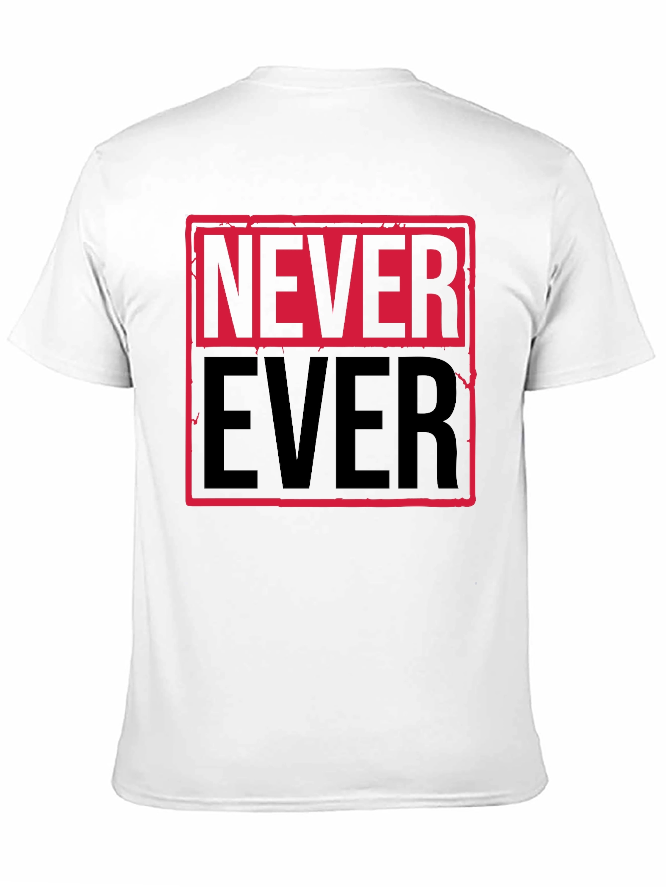 Black Never Ever Graphic Tee - Bold Statement Shirt view 11