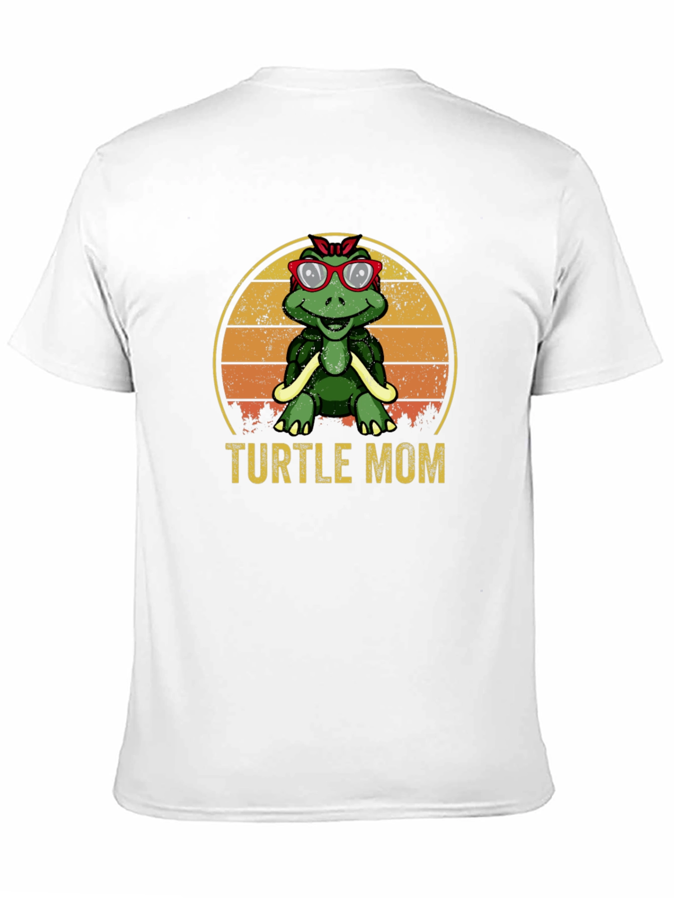 Black Turtle Mom Graphic T-Shirt - Retro Style view 11