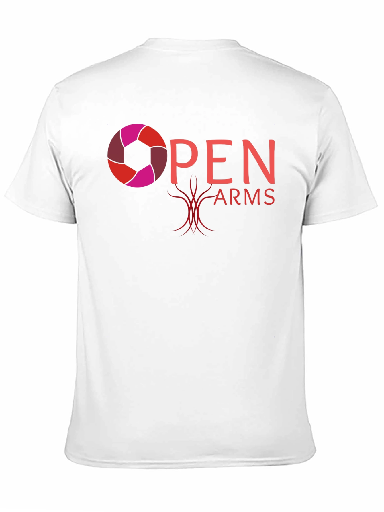 Black Open Arms Graphic T-Shirt - Black view 11