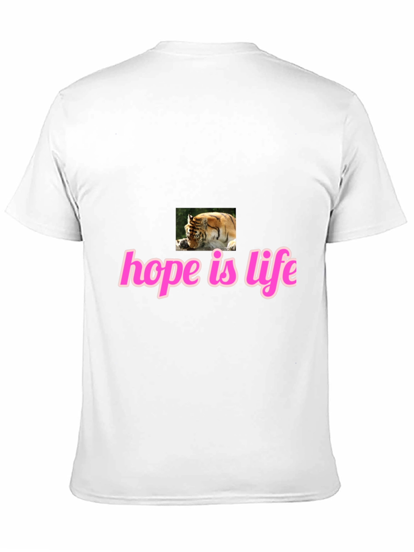 Black Hope Is Life Tiger Graphic Tee - Black view 11