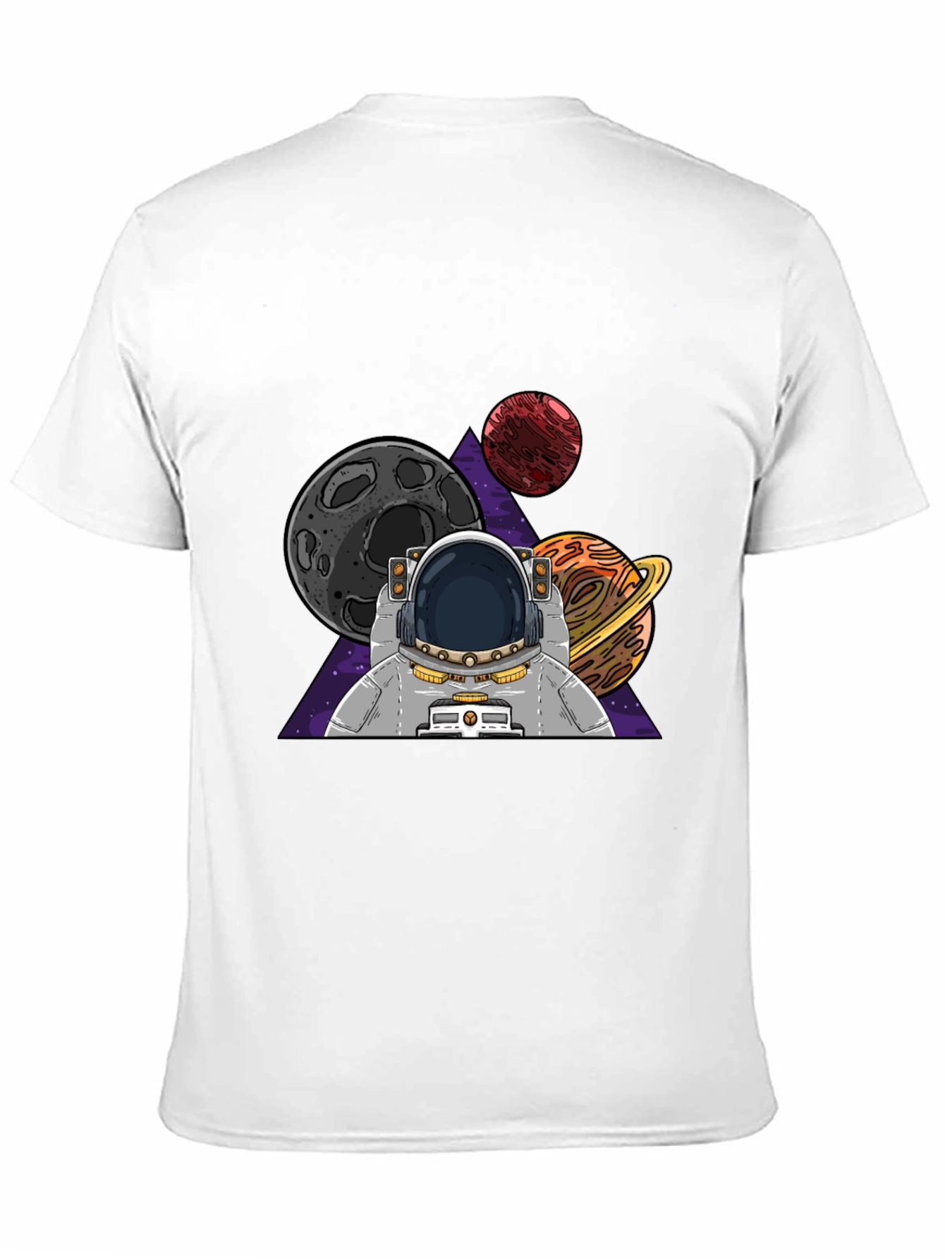 Black Astronaut & Planets Graphic T-Shirt view 11