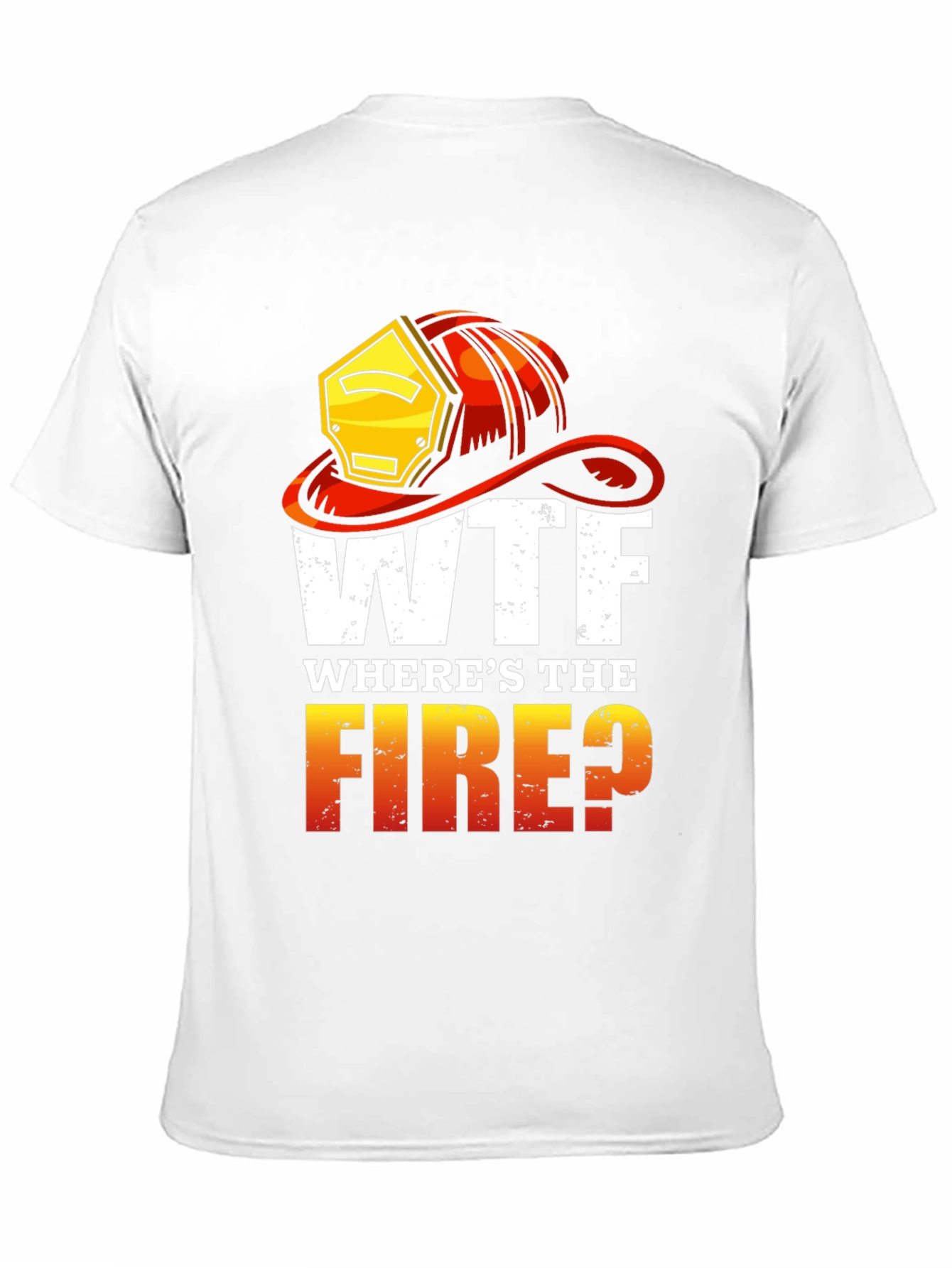 Black WTF Where's the Fire? Graphic Tee view 11