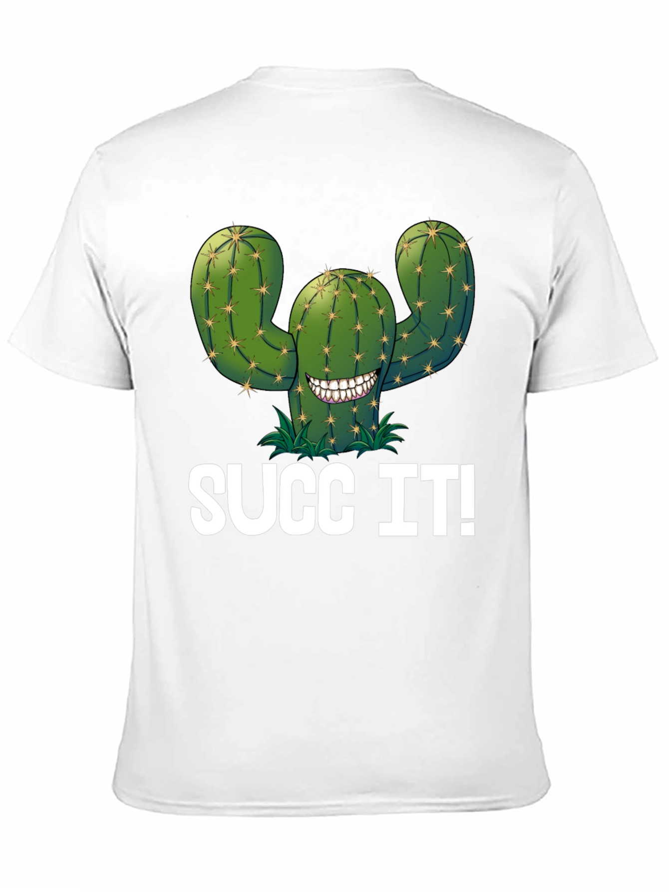 Black Succ It! Cactus Graphic T-Shirt - Novelty Tee view 11