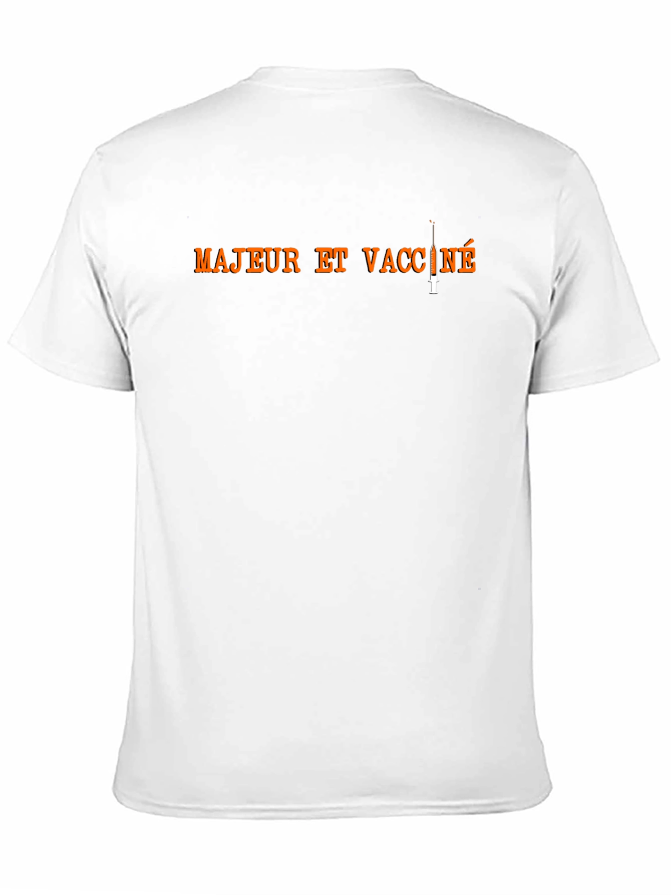 Black Majeur et Vacciné T-Shirt - Adult and Vaccinated Tee view 11
