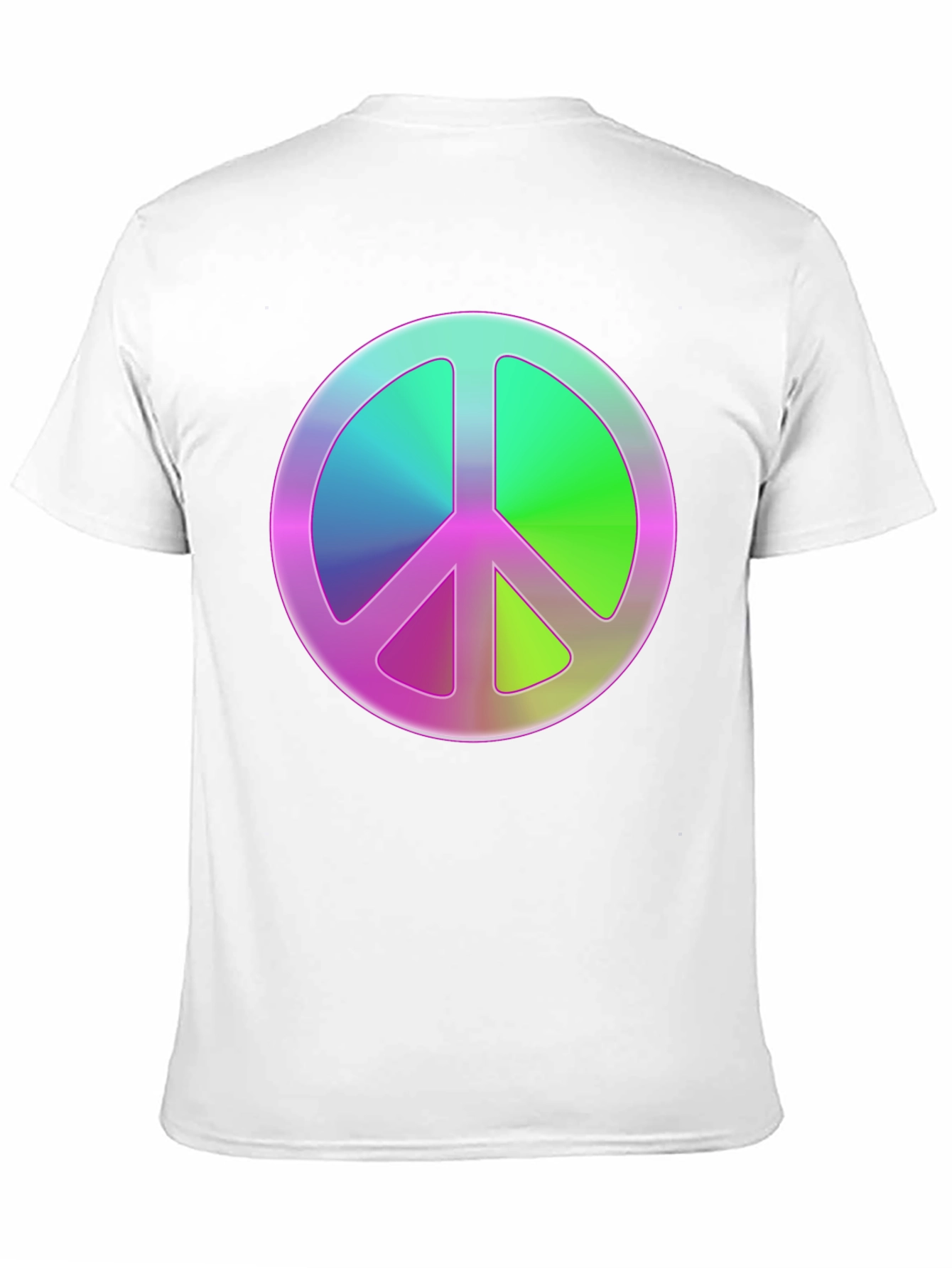 Black Peace Sign Graphic Tee - Retro Style view 11