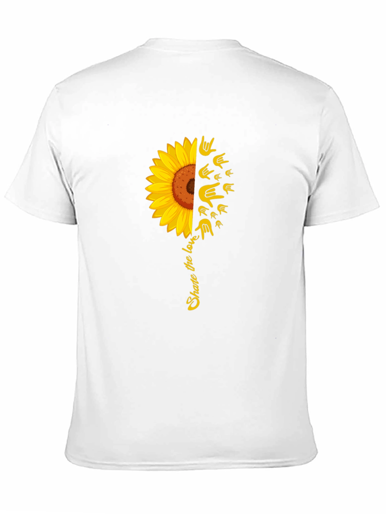 Black Share the Love Sunflower Graphic Tee view 11