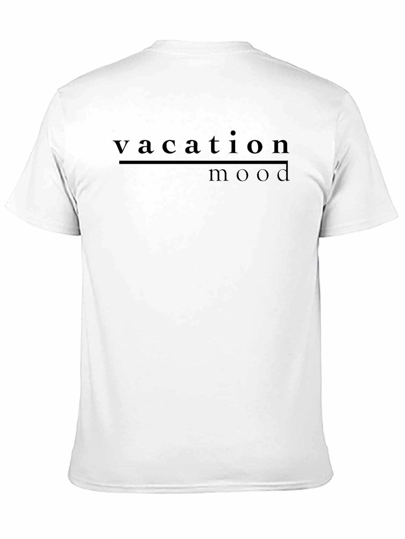 Black Vacation Mode Graphic T-Shirt - Men's Casual Tee view 11