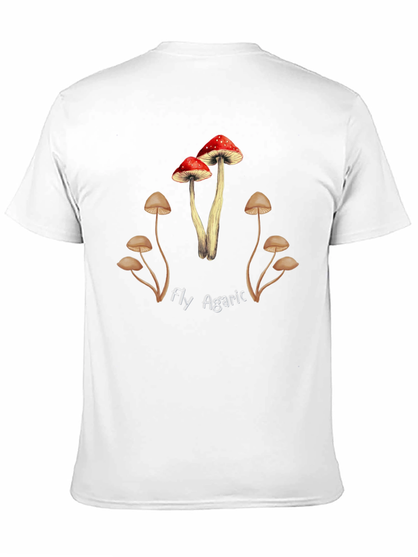Black Fly Agaric Mushroom Graphic T-Shirt view 11