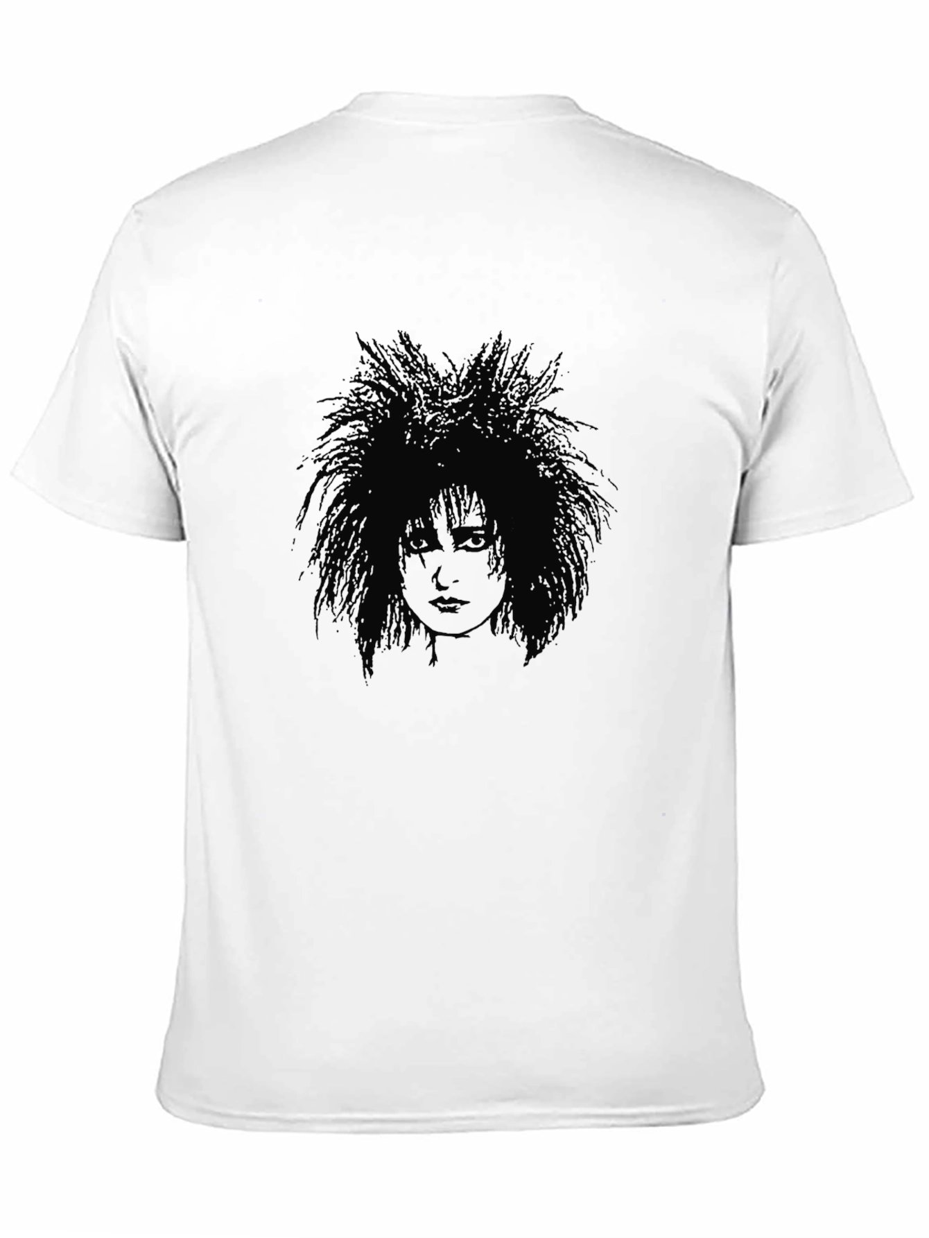 Black Gothic Portrait Black T-Shirt view 11