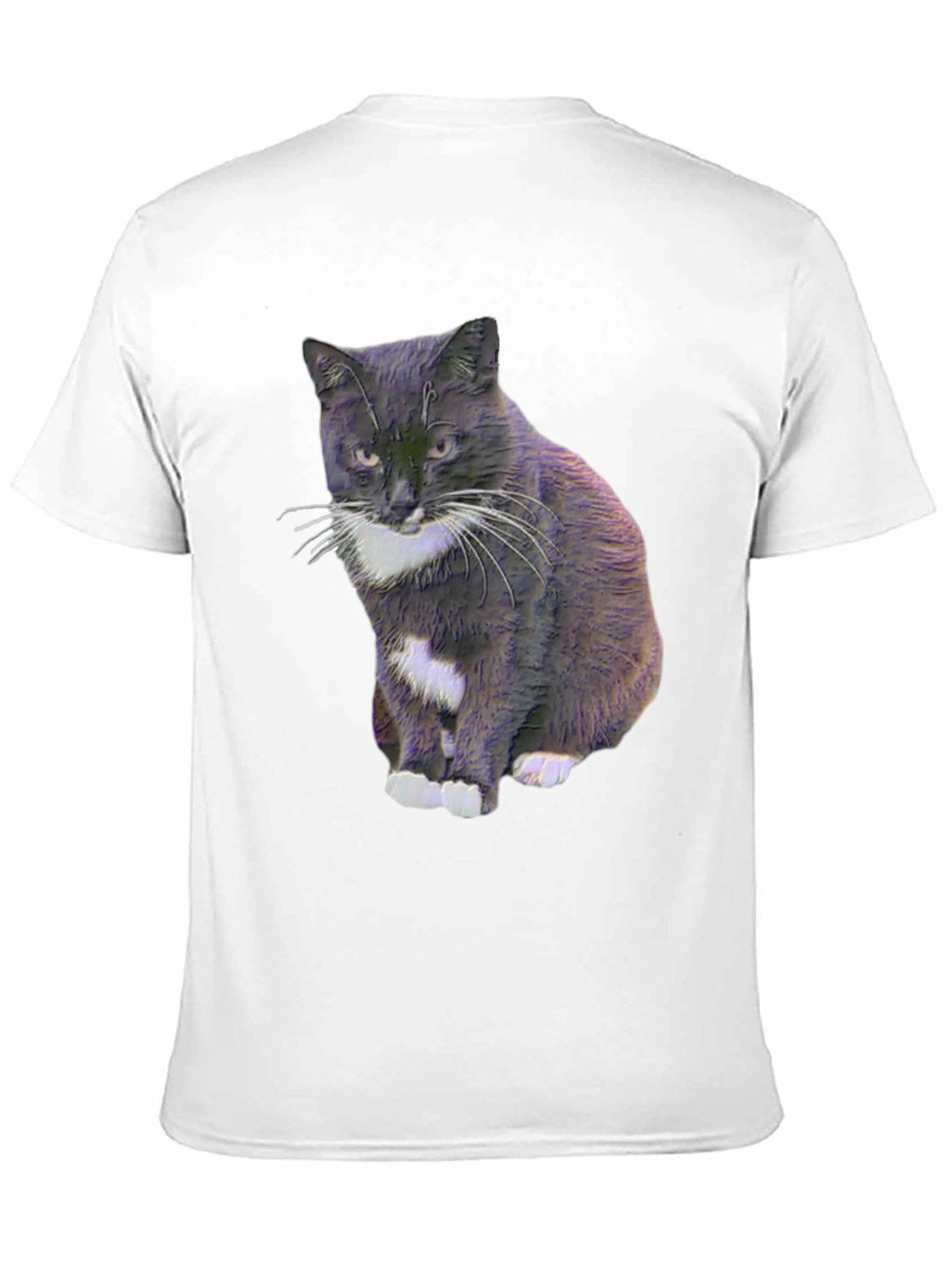Black Cool Cat Graphic Tee - Black view 11