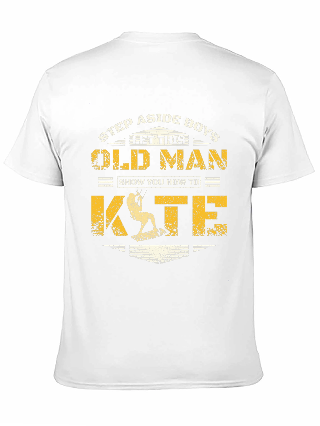 Black Old Man Kite T-Shirt: Step Aside Boys Tee view 11