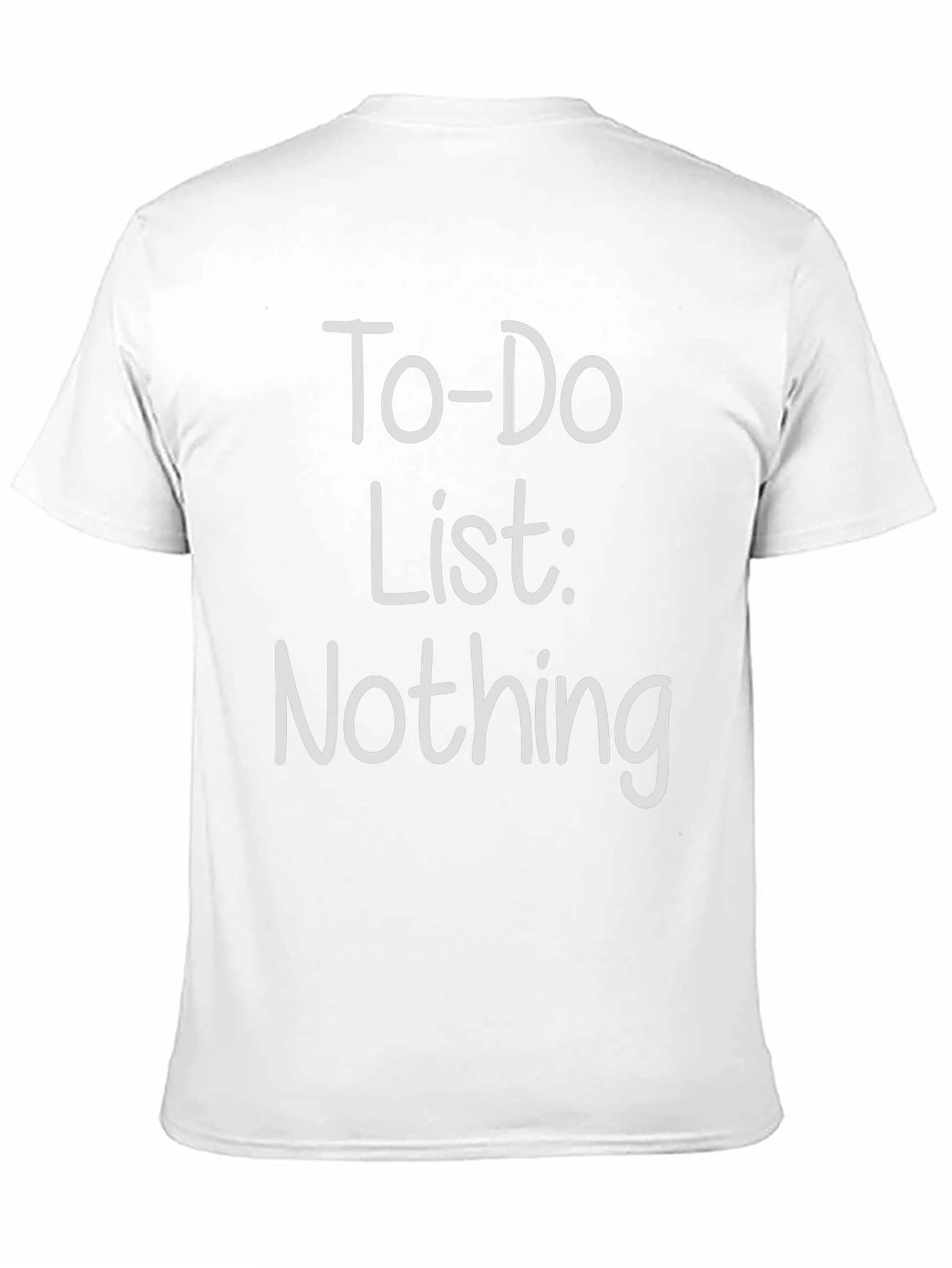 Black To-Do List: Nothing - Graphic Tee view 11