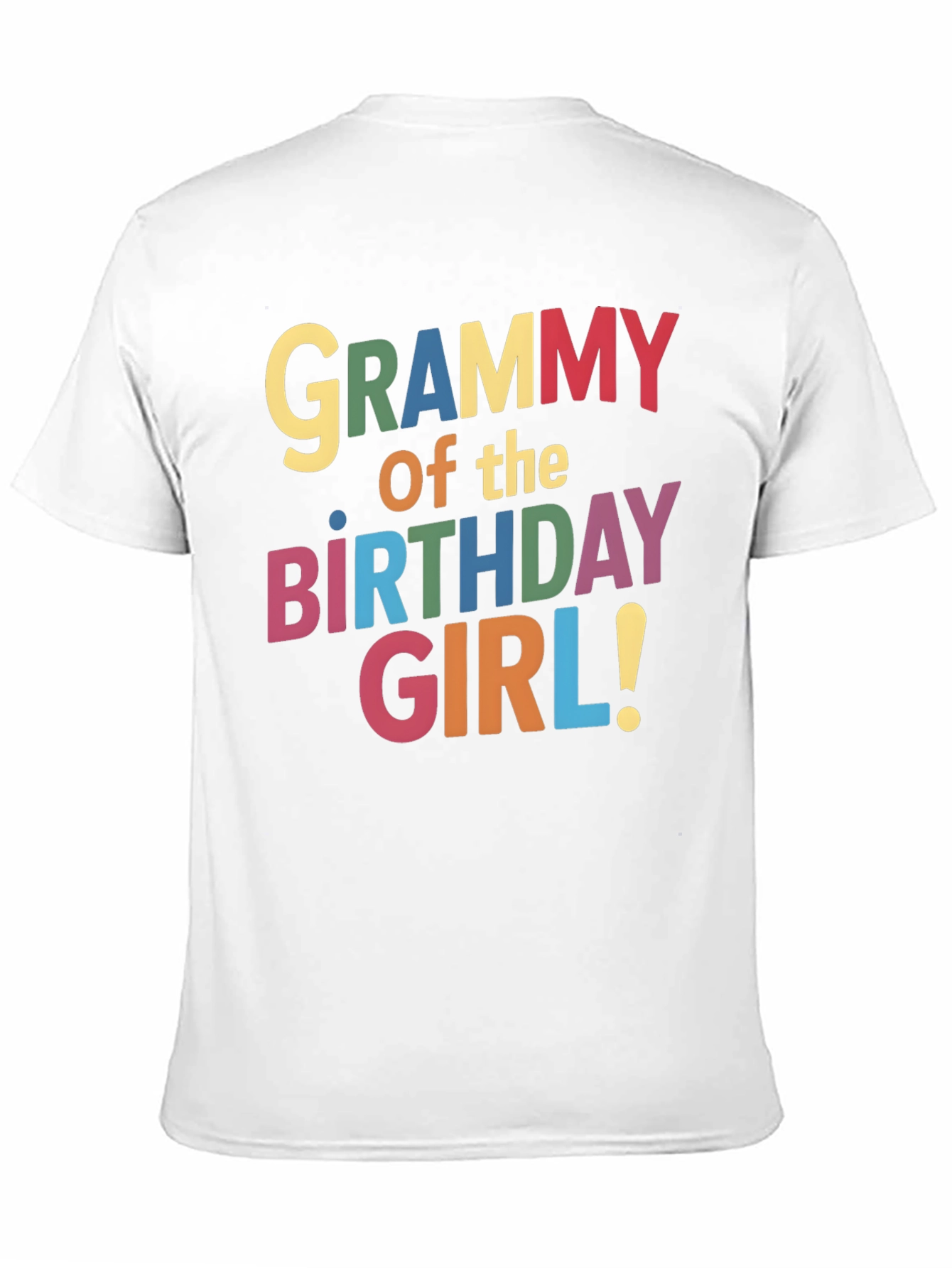 Black Grammy of the Birthday Girl Black T-Shirt view 11