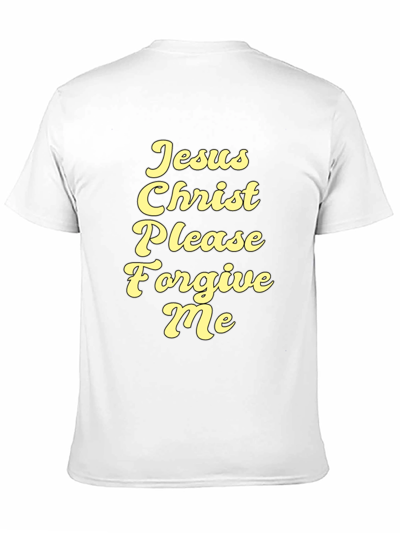 Black Jesus Christ Please Forgive Me Graphic Tee view 11