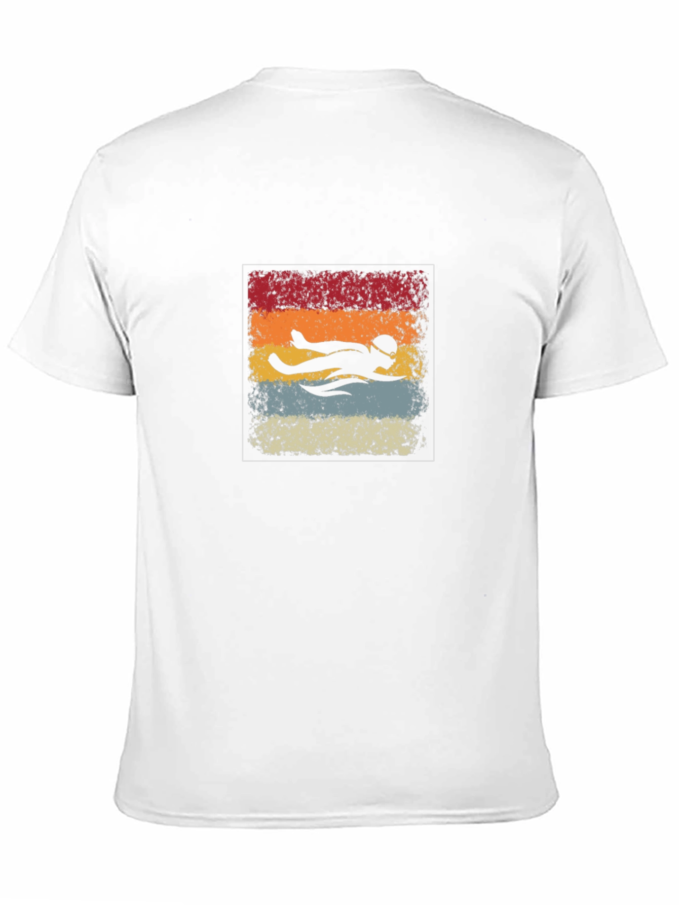 Black Retro Swimmer T-Shirt view 11