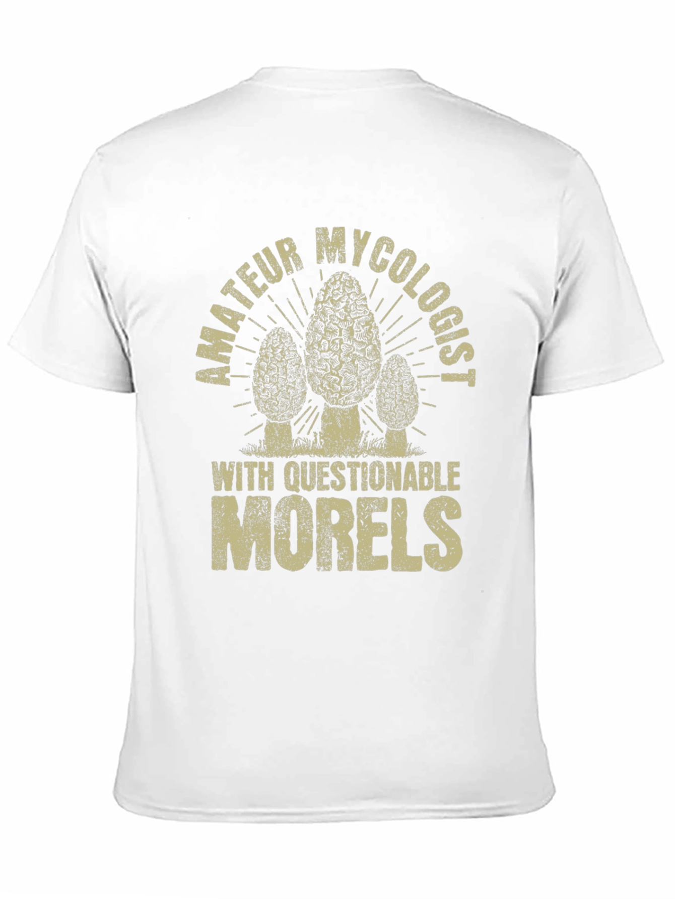 Black Amateur Mycologist Morel Mushroom T-Shirt view 11