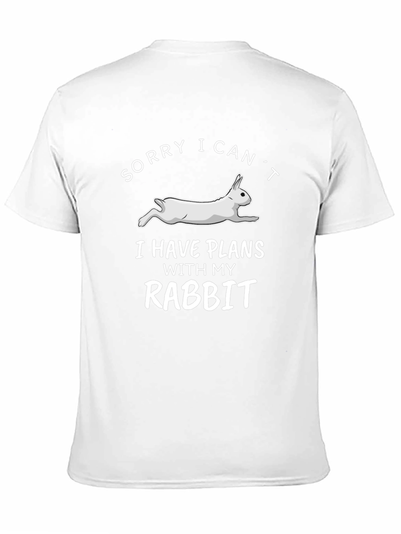 Black Rabbit Plans Graphic T-Shirt - Soft Cotton Tee view 11