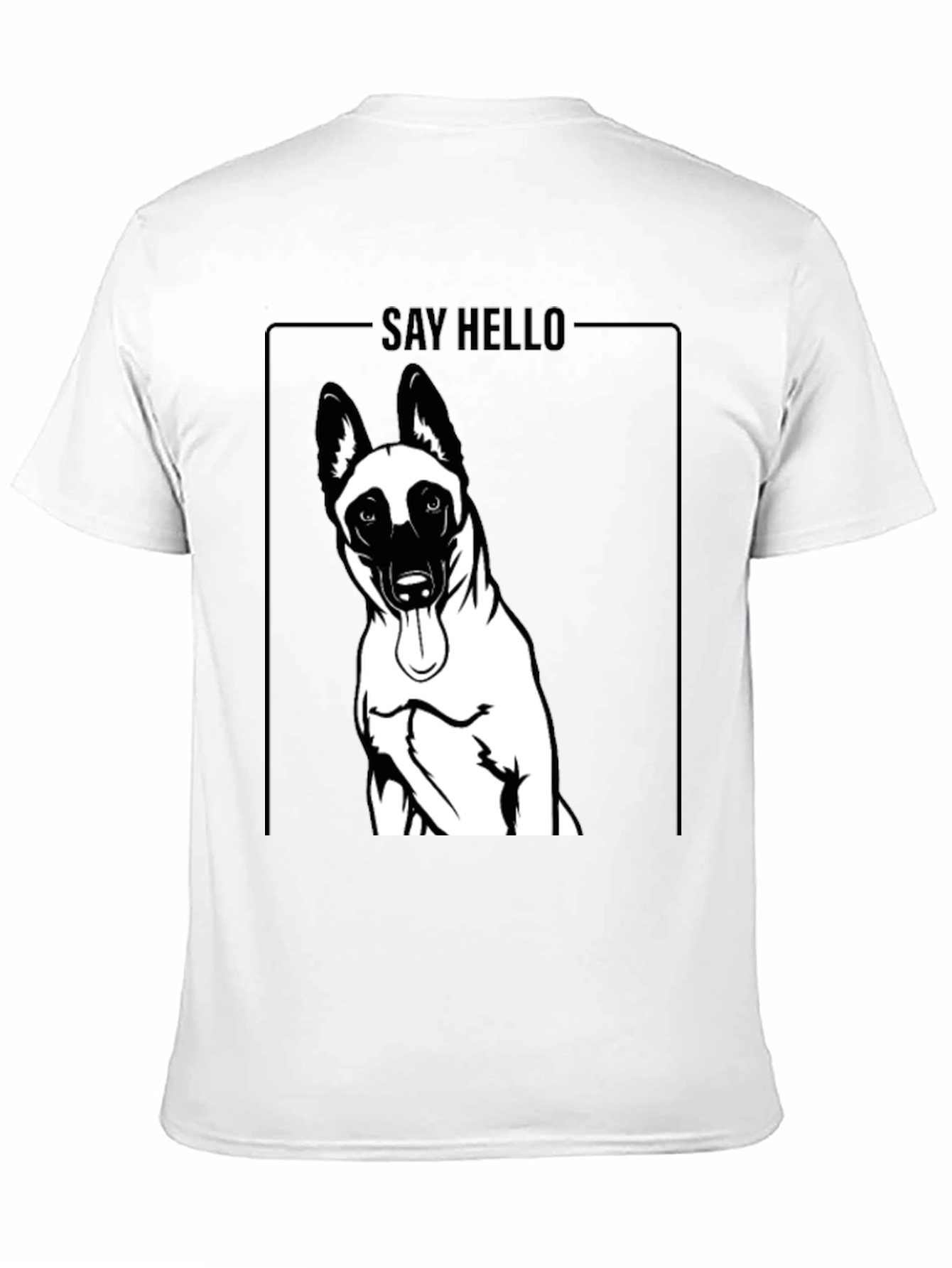 Black Dog Graphic T-Shirt - Say Hello view 11