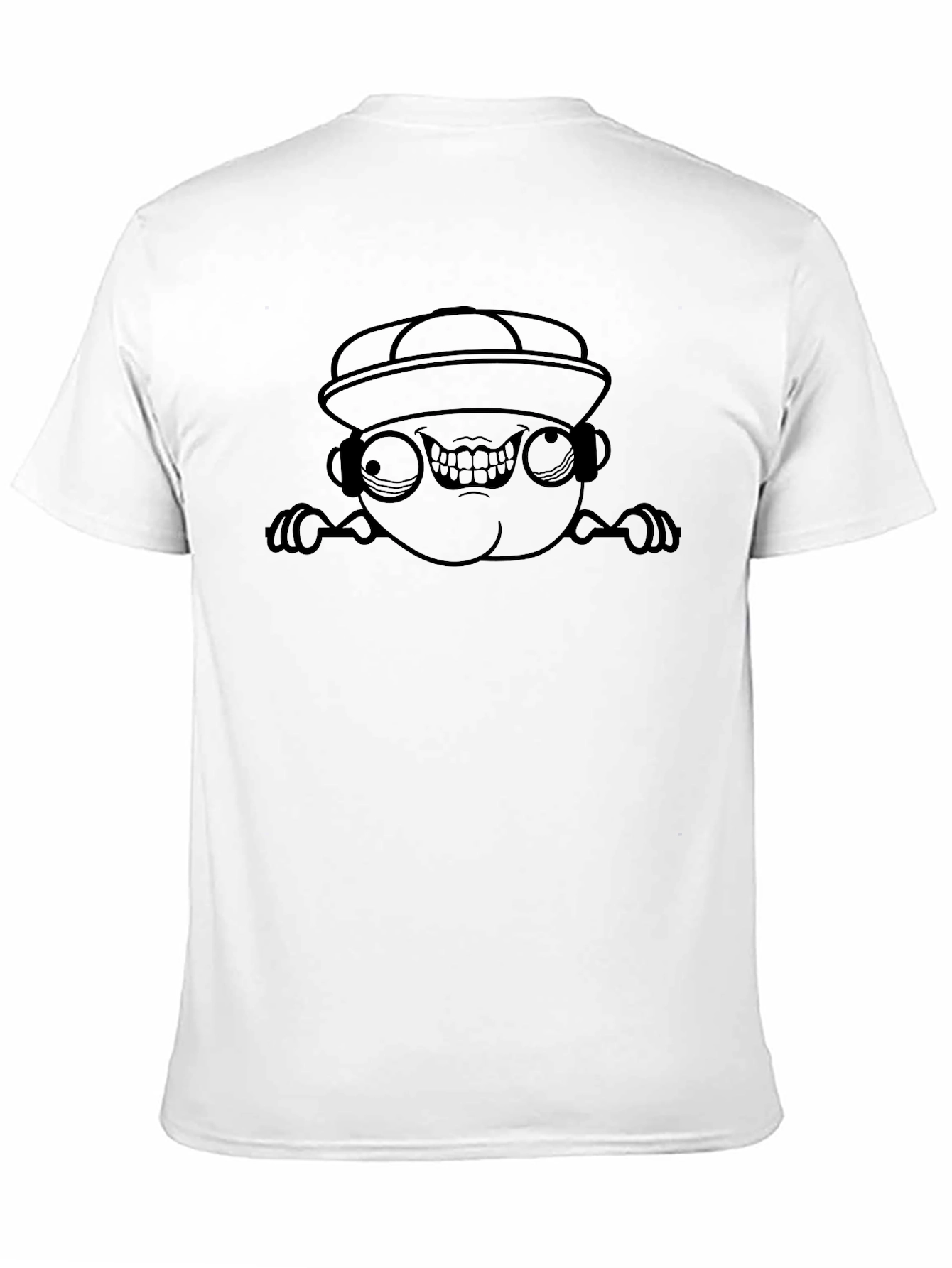 Black Black Graphic Tee - Funny Cartoon Character Design view 11