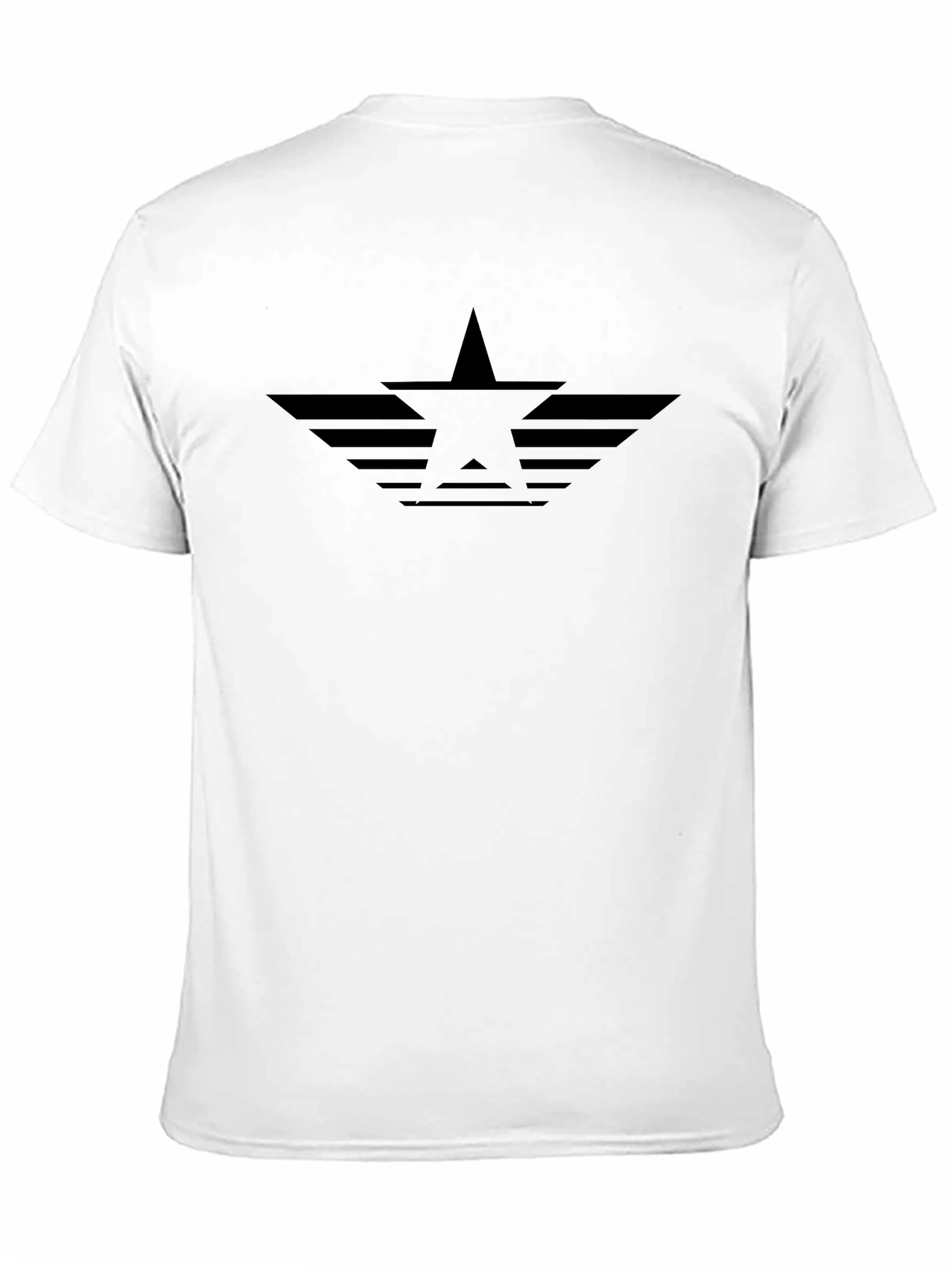 Black Black Star Wing T-Shirt - Modern Graphic Tee view 11