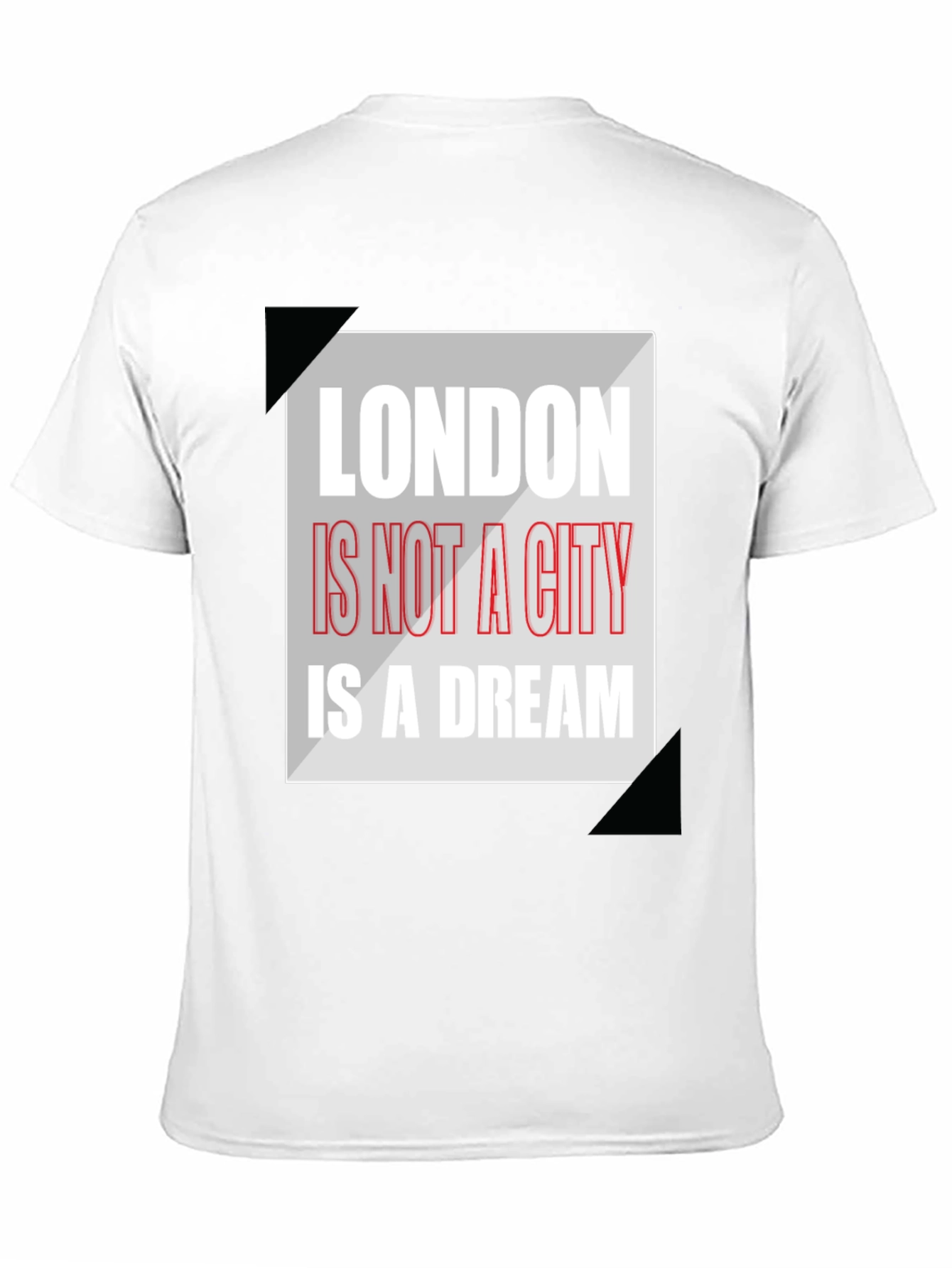 Black London Dream Graphic Tee - Men's Black T-Shirt view 11