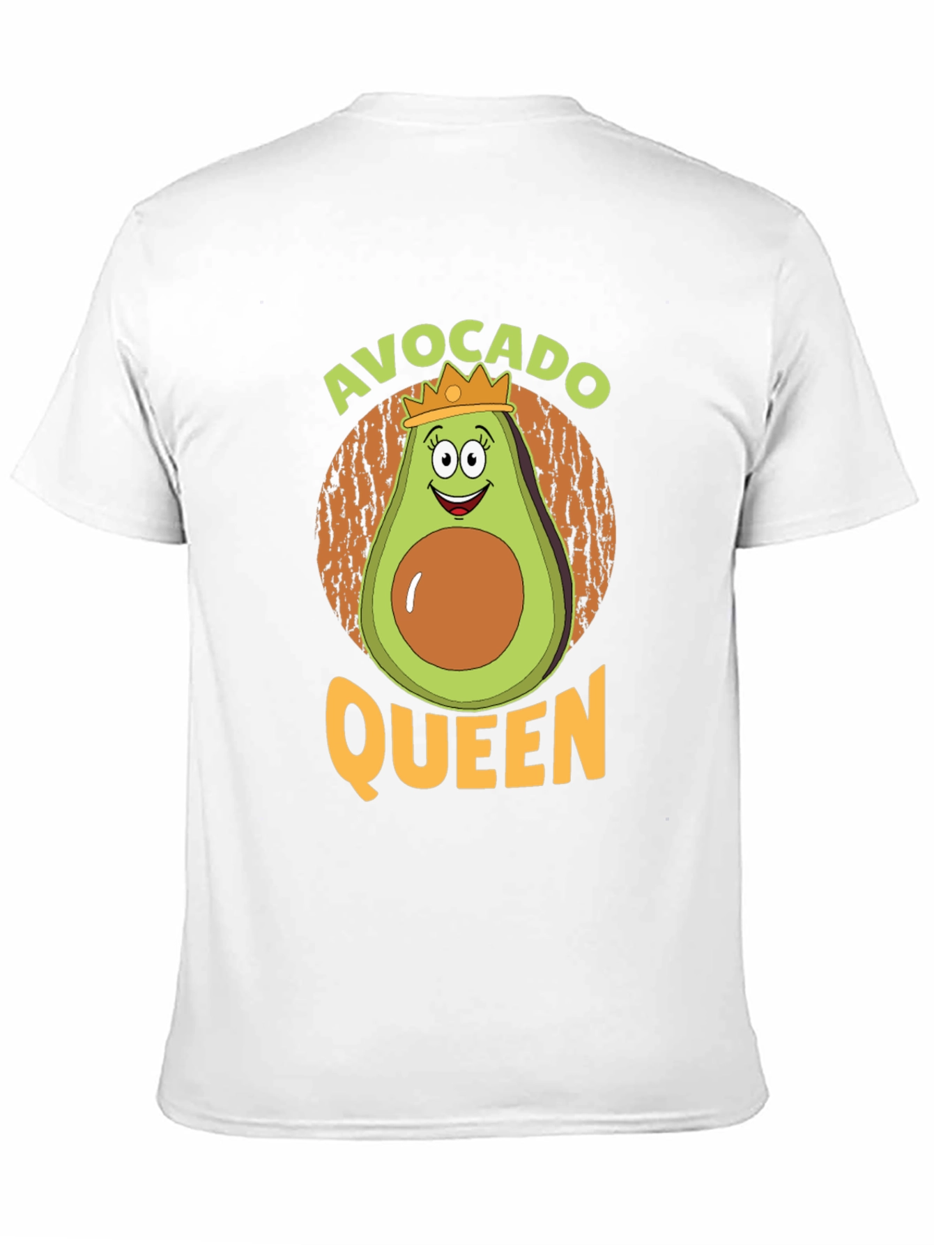 Black Avocado Queen Graphic Tee - Funny Fruit T-Shirt view 11