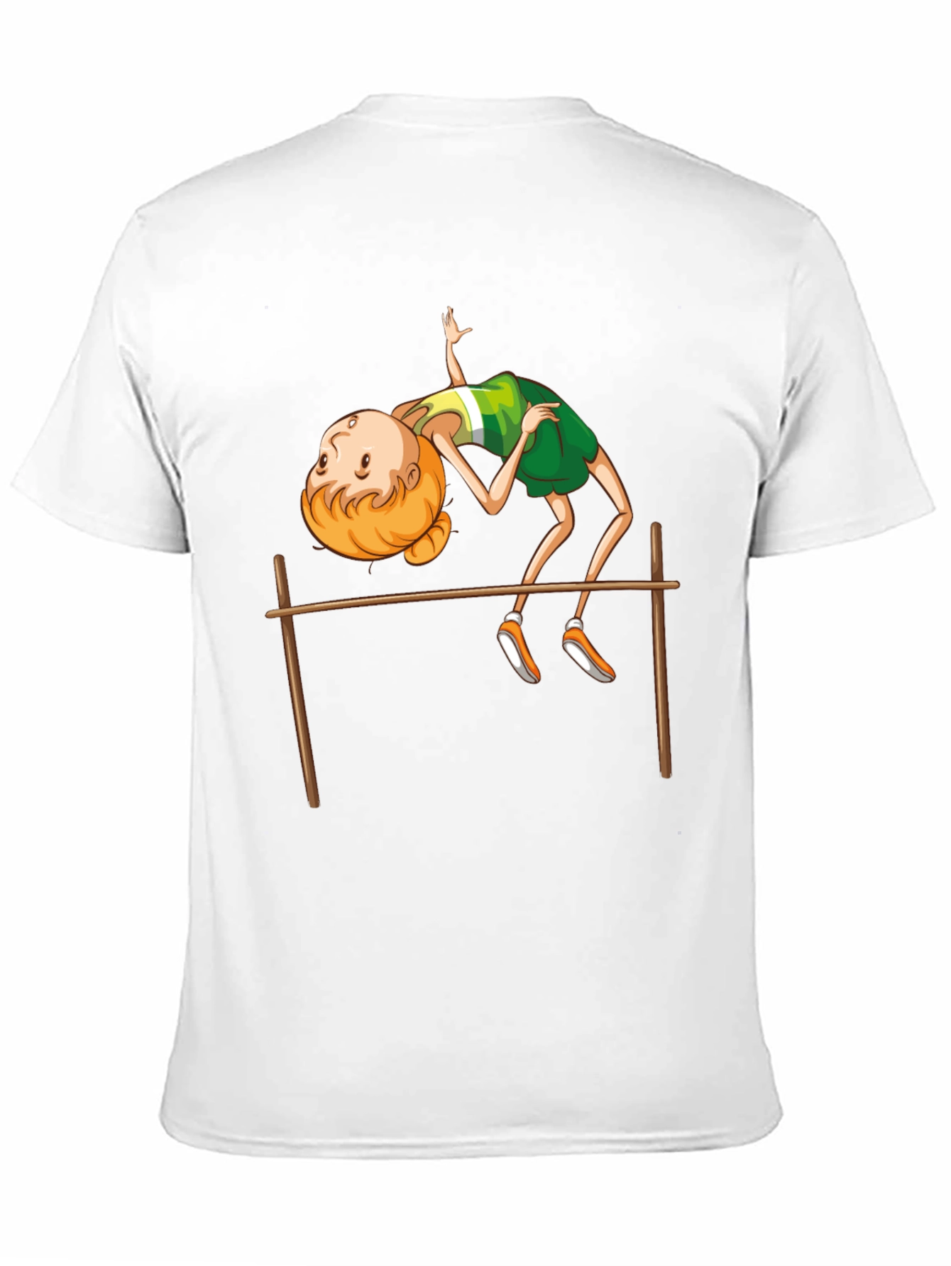 Black High Jump Cartoon Print Black T-Shirt view 11