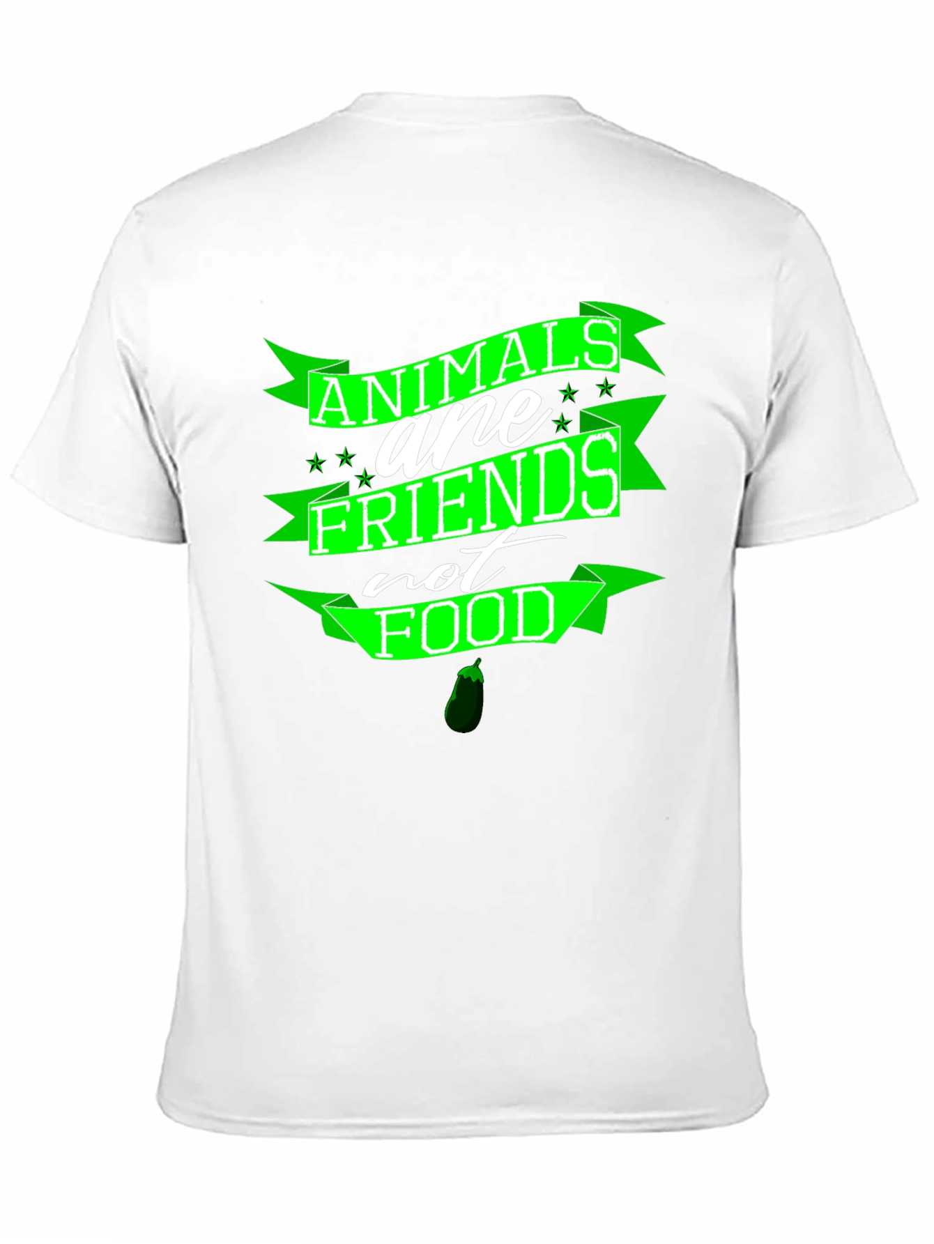 Black Animals are Friends T-Shirt - Vegan Friendly view 11
