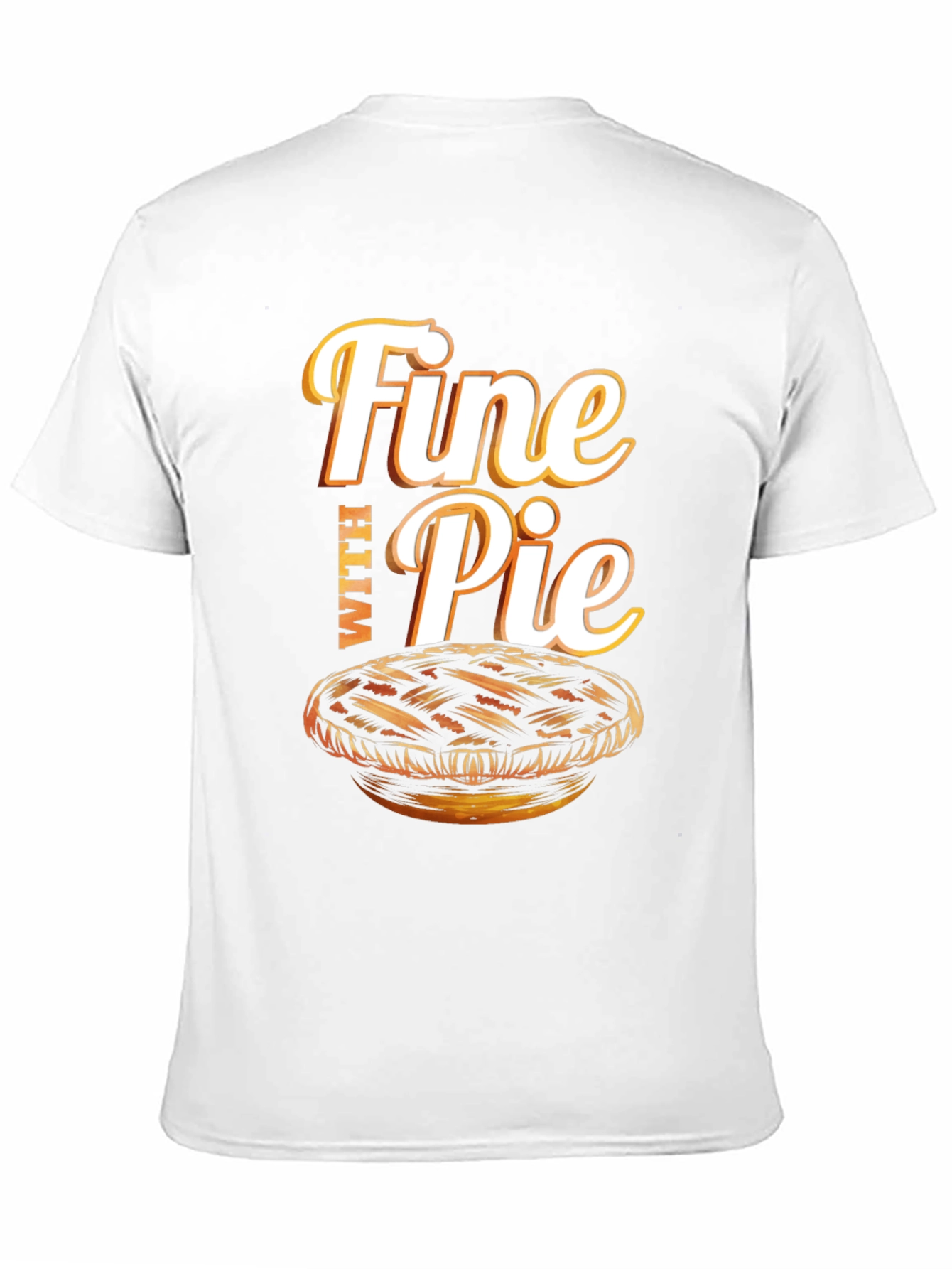 Black Fine With Pie Graphic T-Shirt view 11