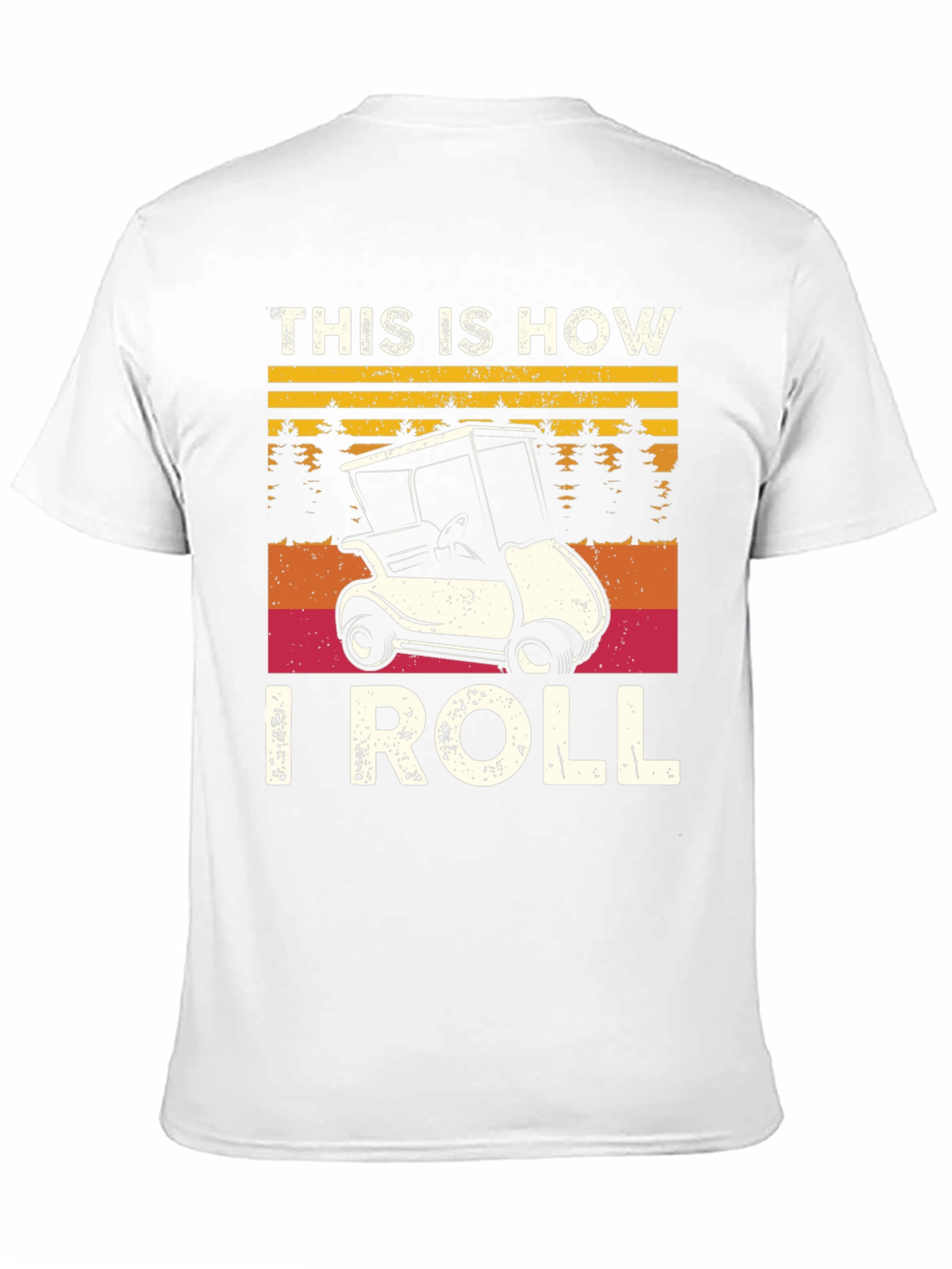 Black This Is How I Roll Golf T-Shirt view 11
