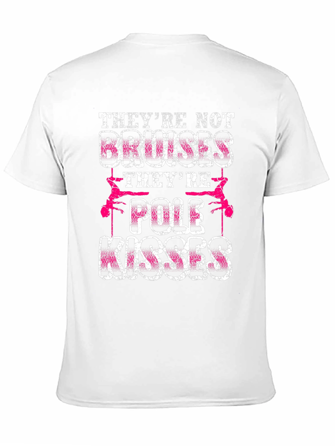 Black Pole Kisses Graphic T-Shirt - Funny Pole Dancing Tee view 11