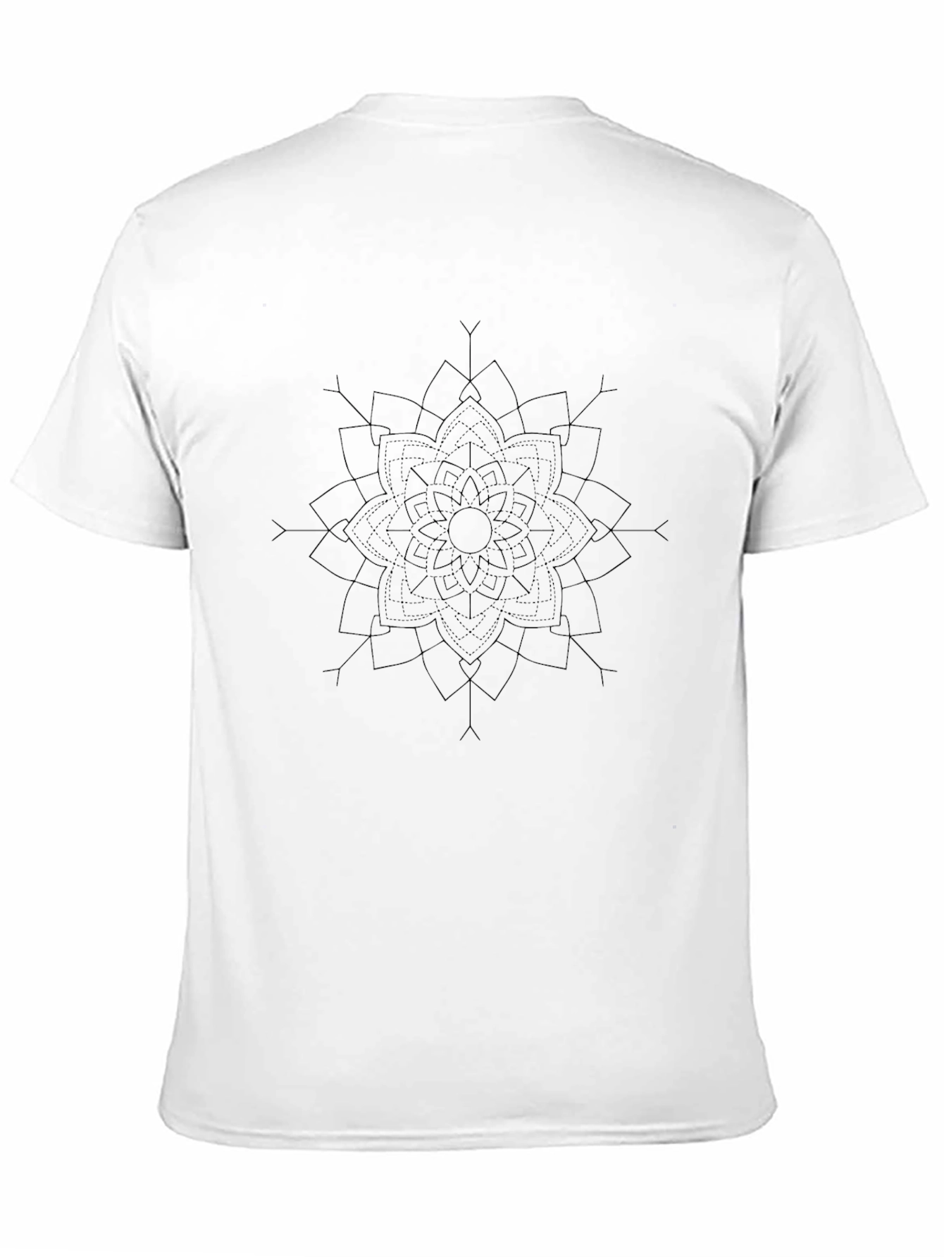 Black Black Mandala Graphic Tee - Modern Casual Style view 11