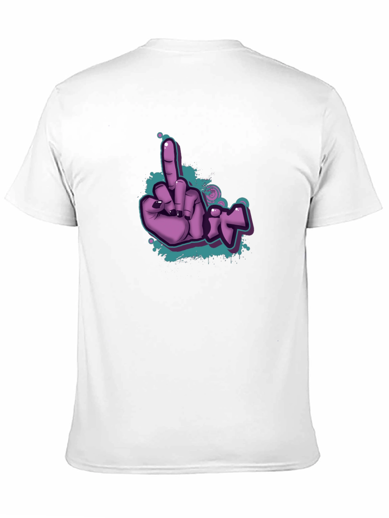 Black Flippin' Fun T-Shirt - Purple Graphic Tee view 11