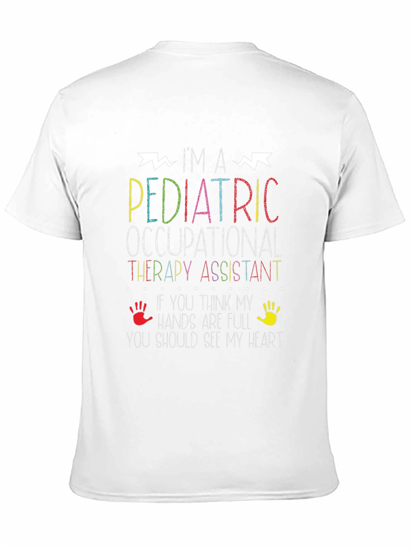 Black Pediatric Occupational Therapy Assistant T-Shirt view 11