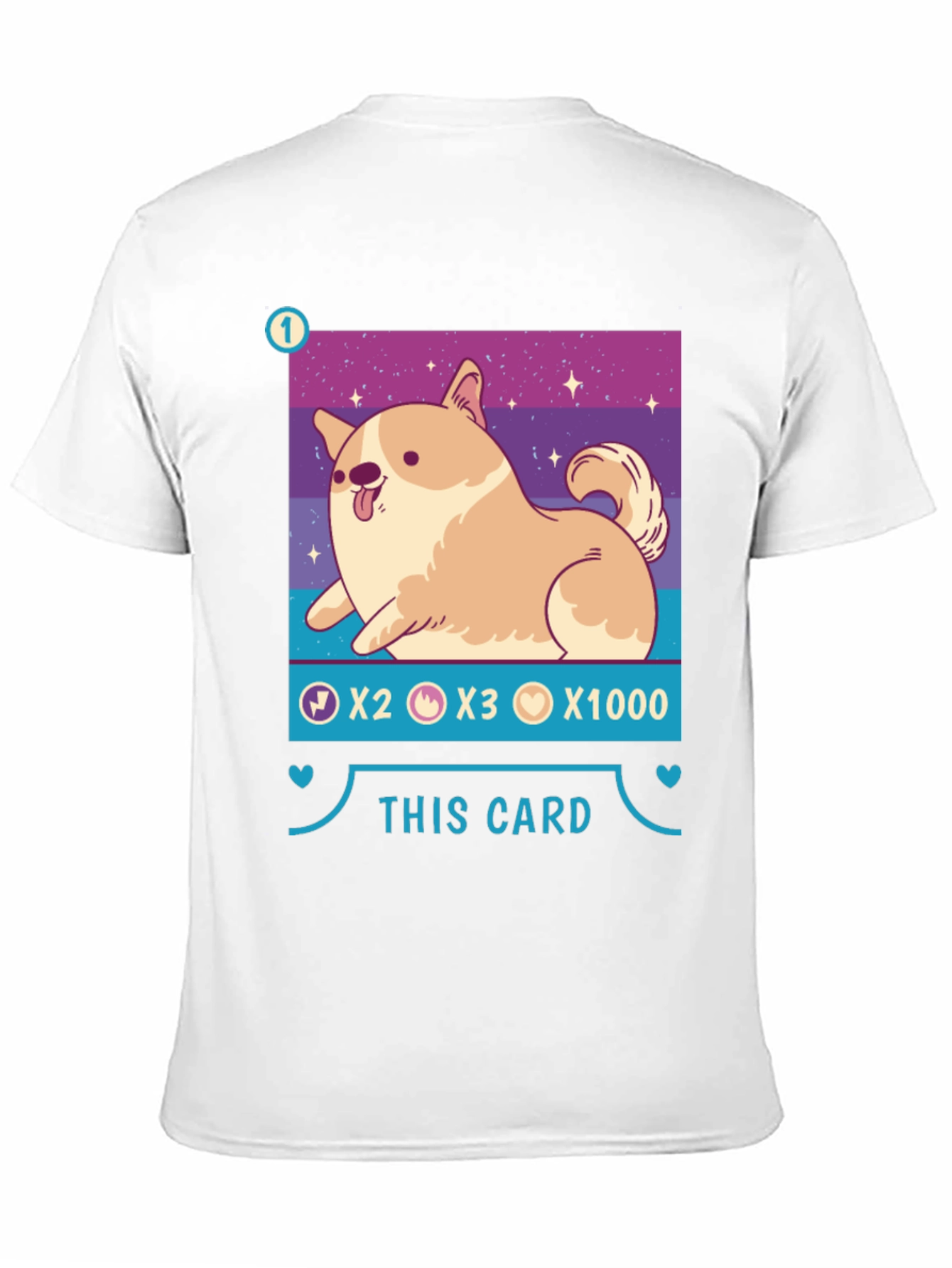Black Corgi Card Game T-Shirt - Cute & Stylish! view 11